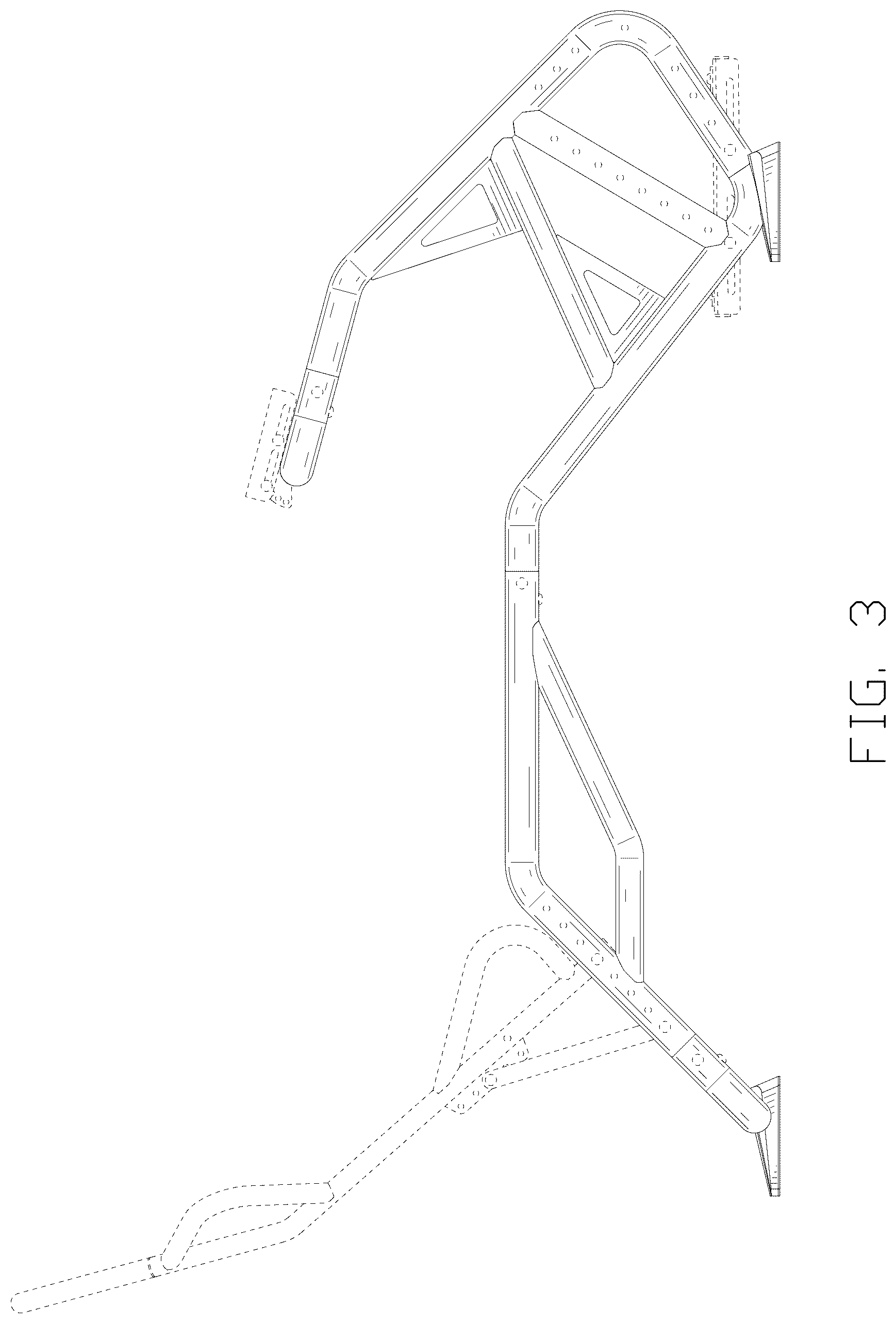 Patent USD1125420 Figure 3 – Frame for driving game