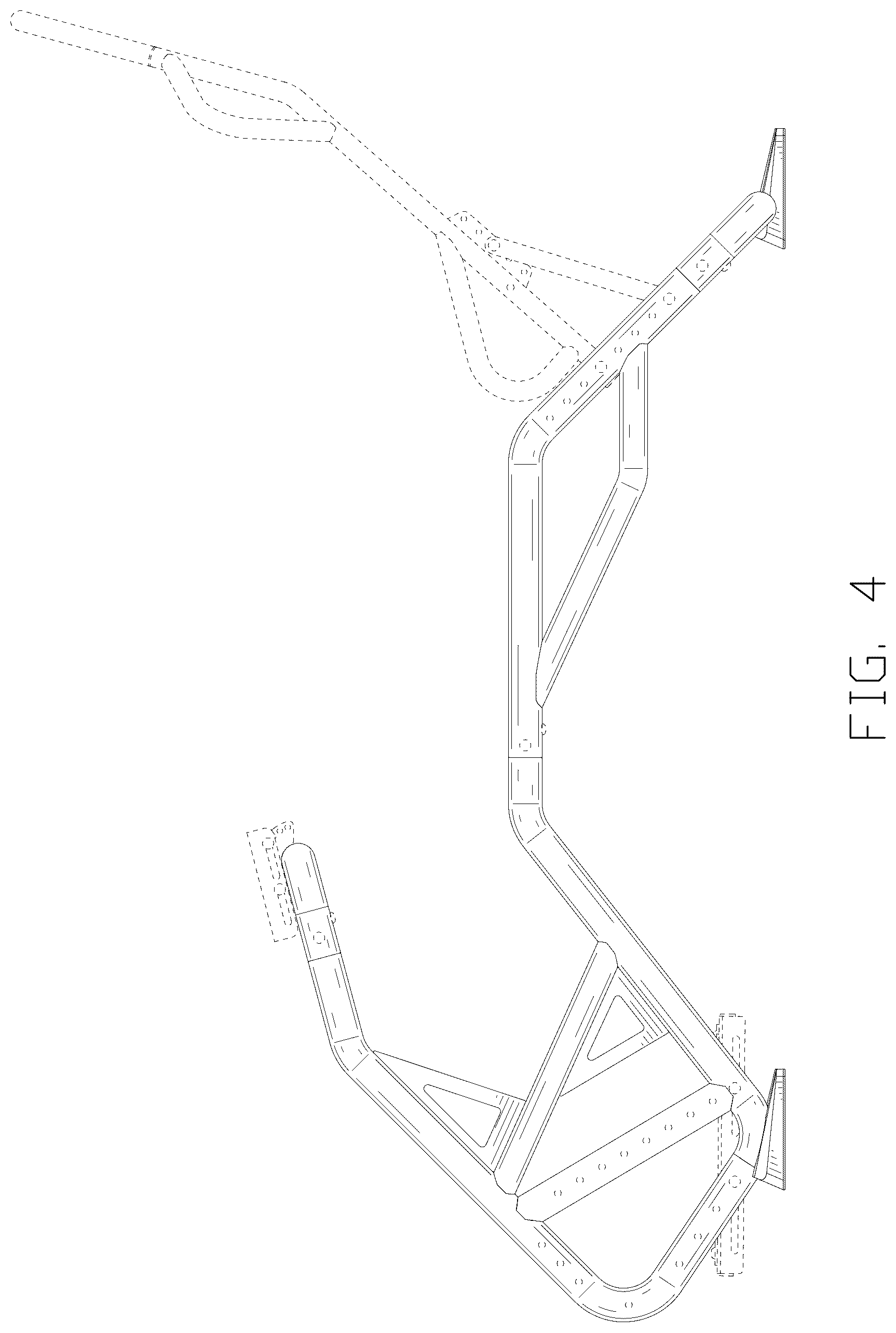 Patent USD1125420 Figure 4 – Frame for driving game