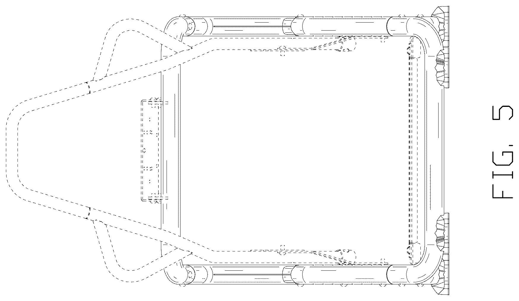 Patent USD1125420 Figure 5 – Frame for driving game
