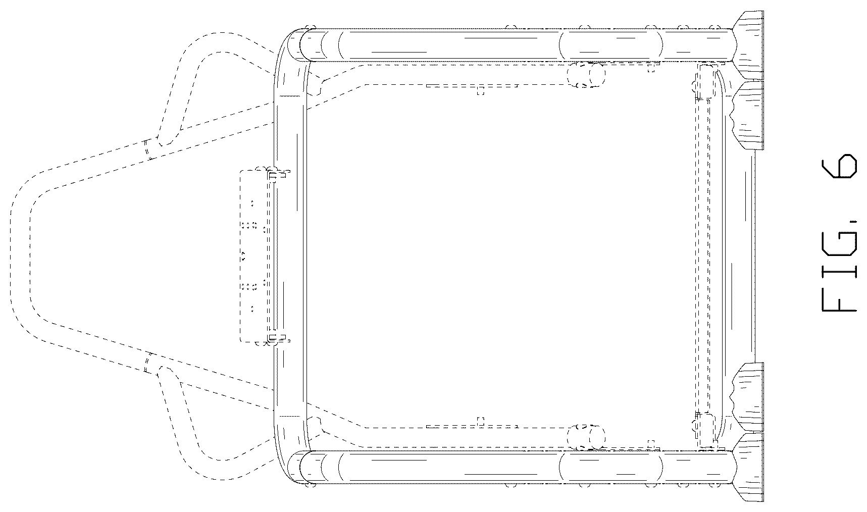 Patent USD1125420 Figure 6 – Frame for driving game