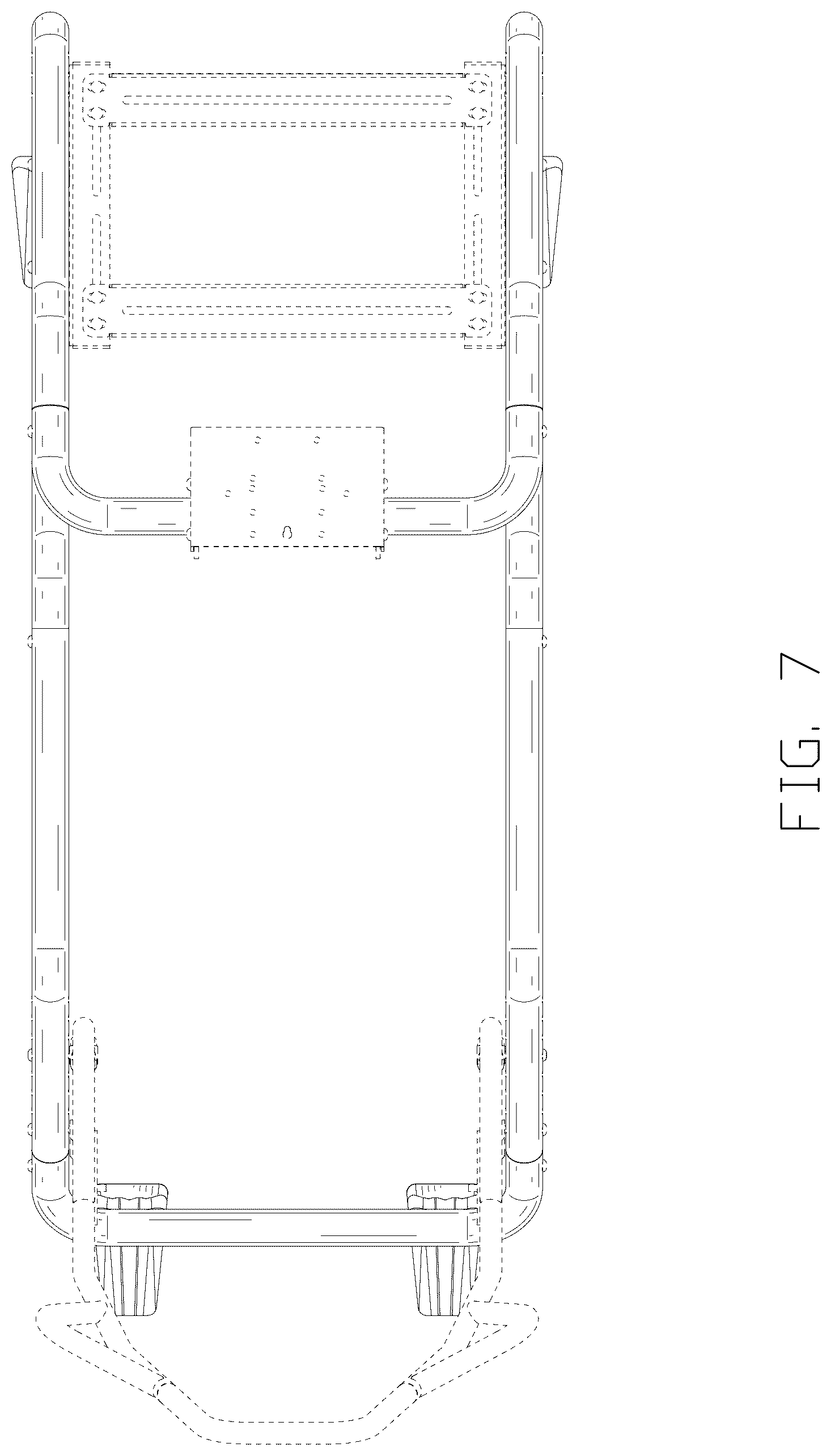 Patent USD1125420 Figure 7 – Frame for driving game