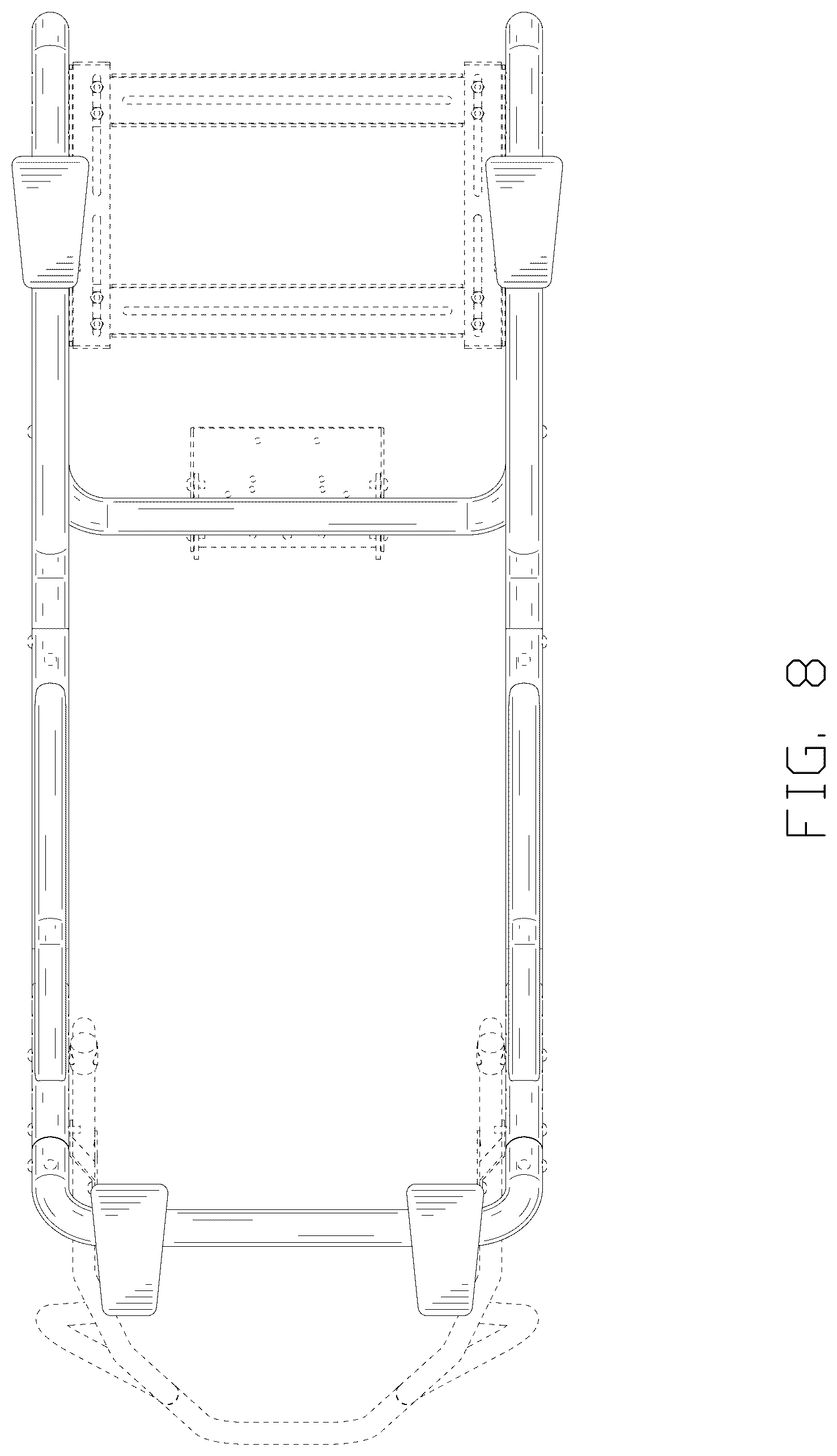 Patent USD1125420 Figure 8 – Frame for driving game