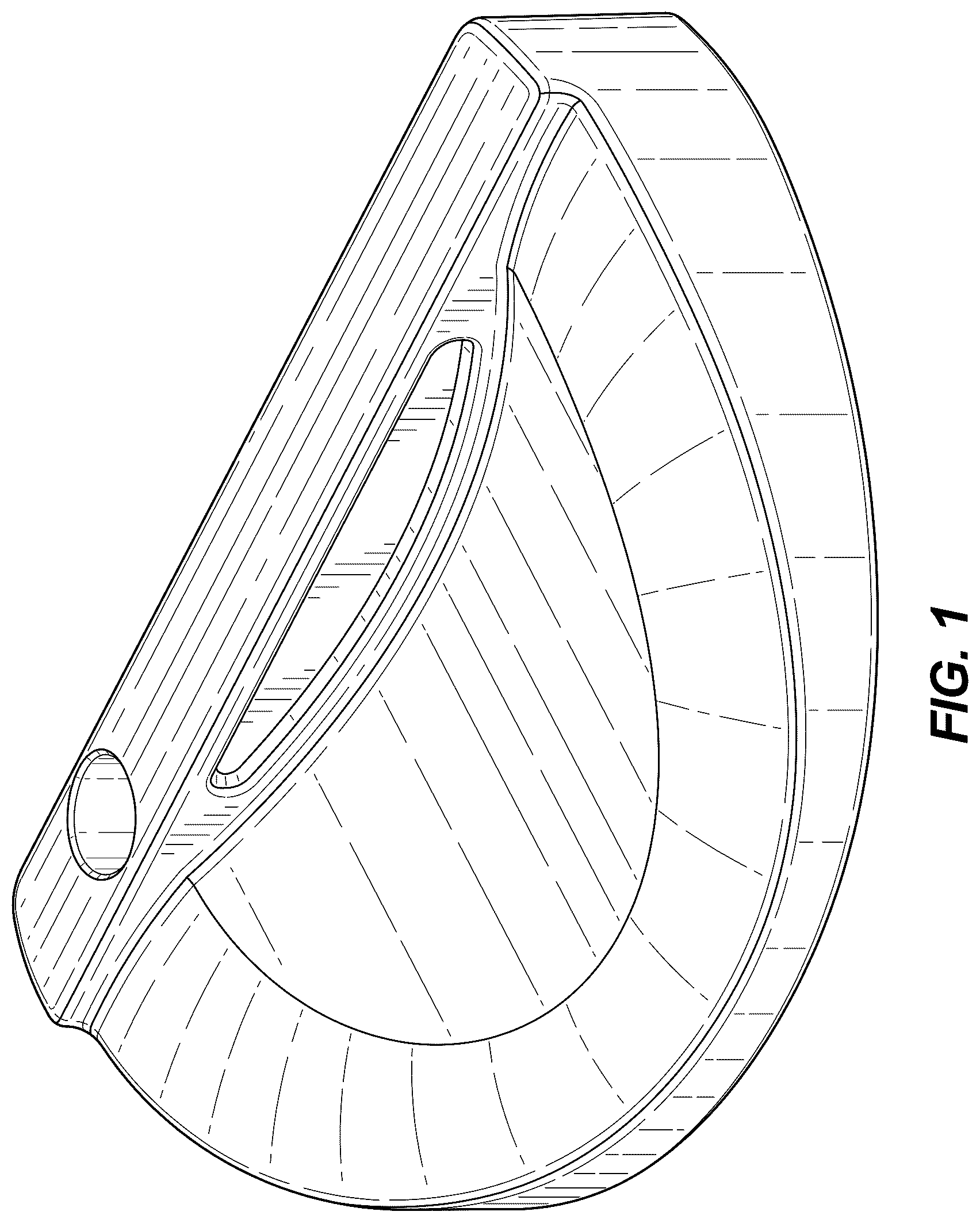Patent USD1125421 Figure 1 – Golf club head