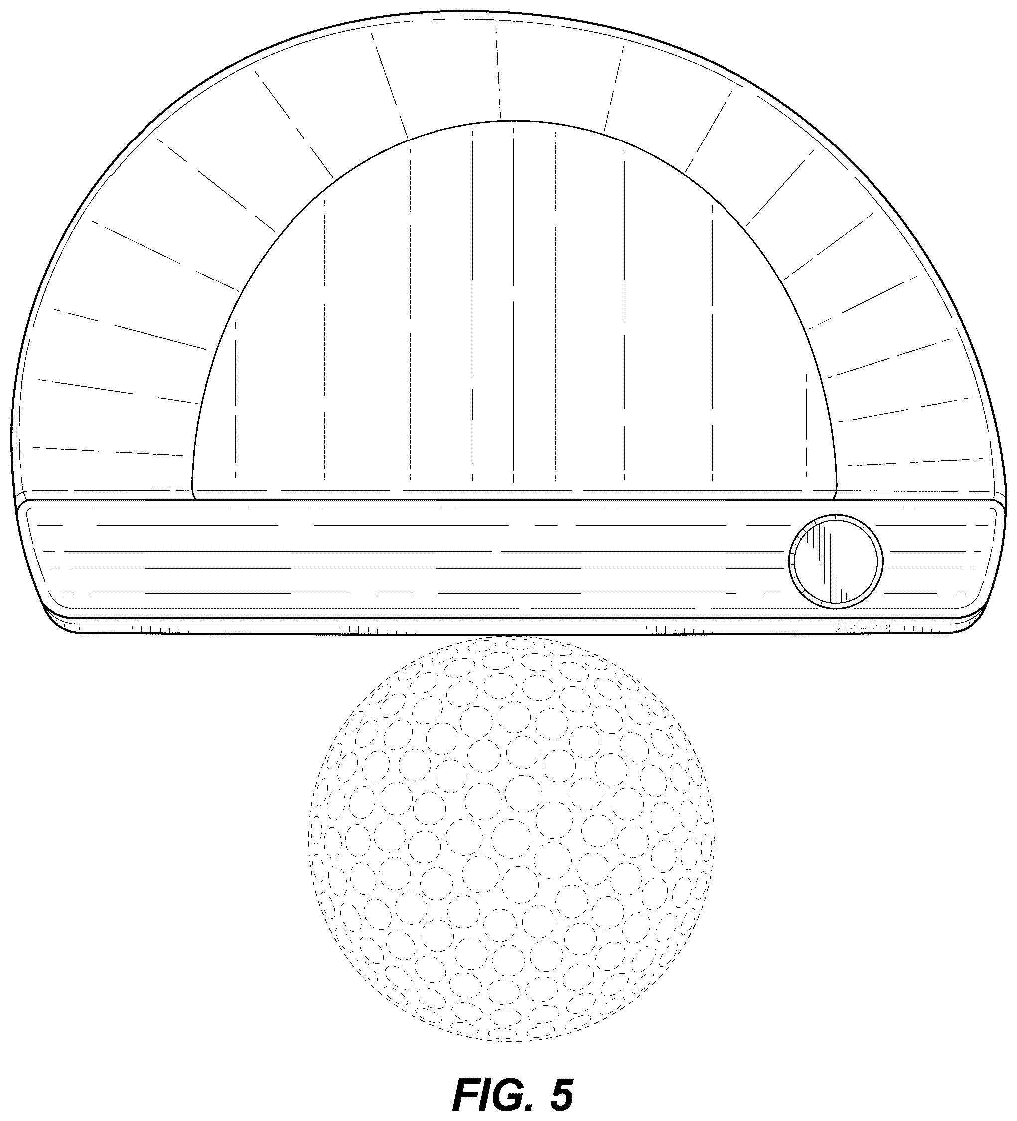 Patent USD1125421 Figure 5 – Golf club head
