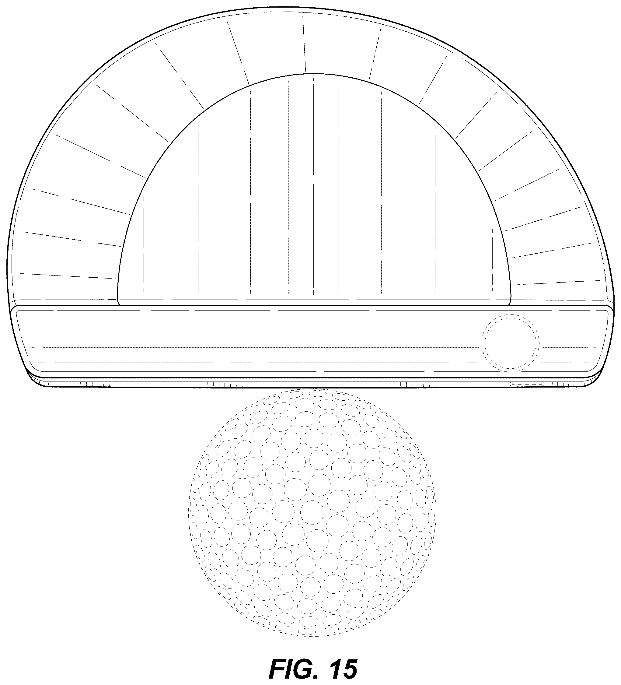 Patent USD1125421 Figure 14 – Golf club head