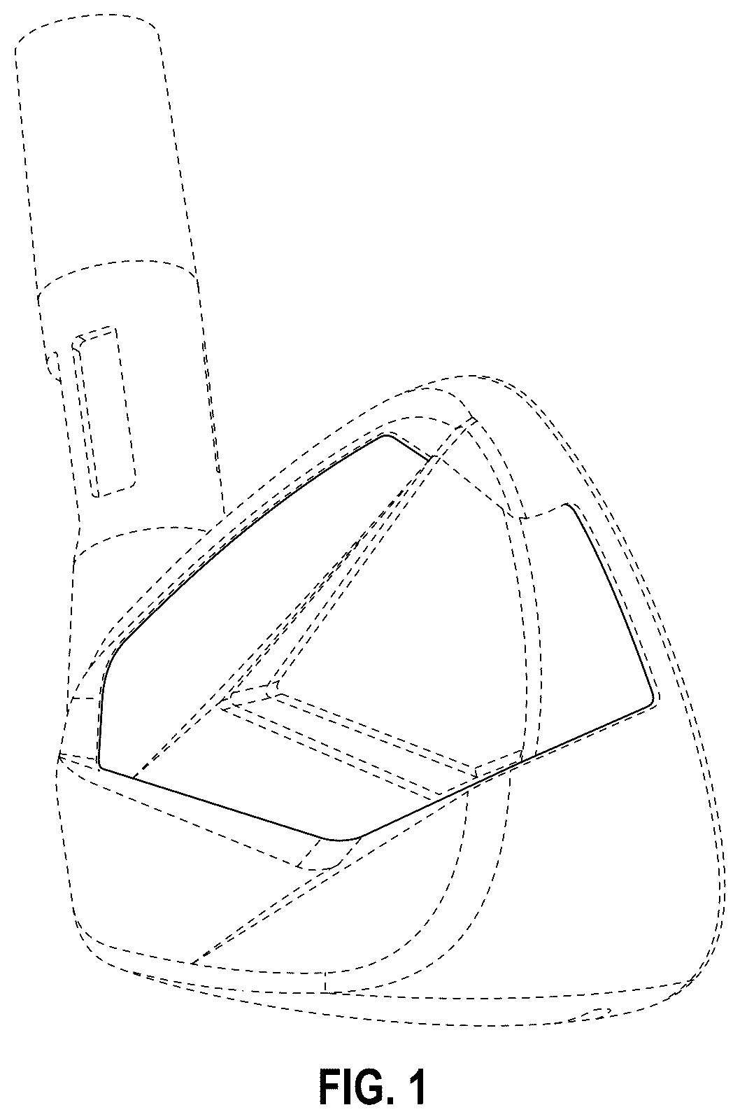 Patent USD1125422 Figure 1 – Golf club head