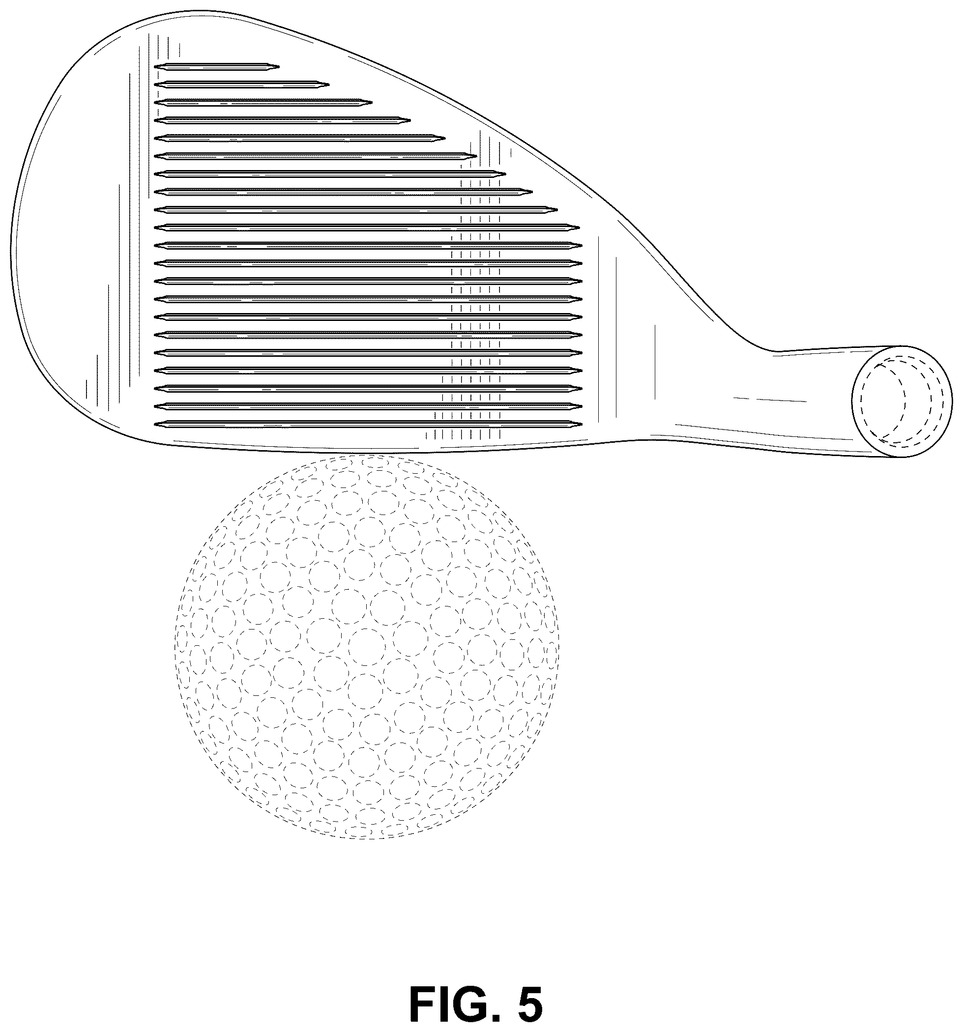 Patent USD1125423 Figure 5 – Golf club head
