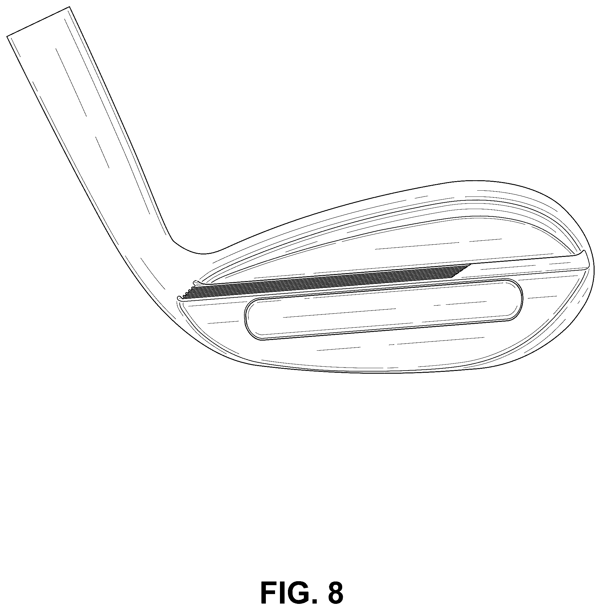 Patent USD1125423 Figure 8 – Golf club head