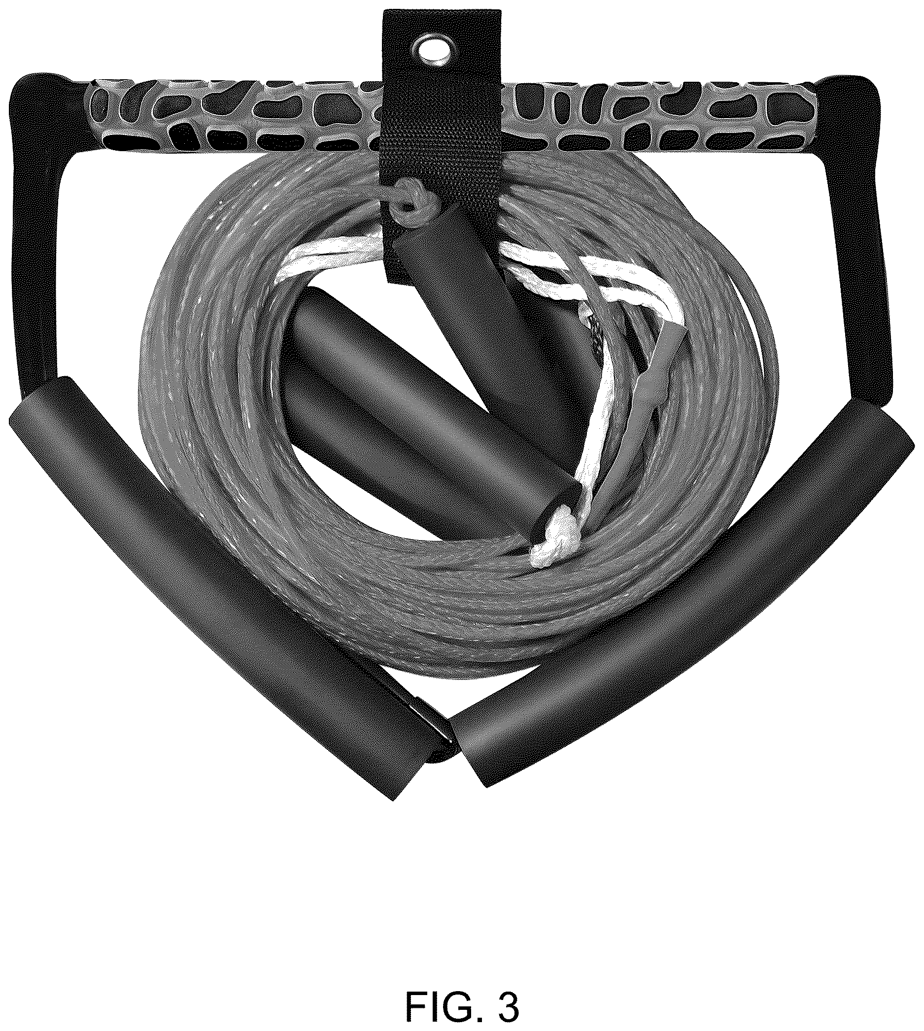 Patent USD1125426 Figure 3 – Water ski rope