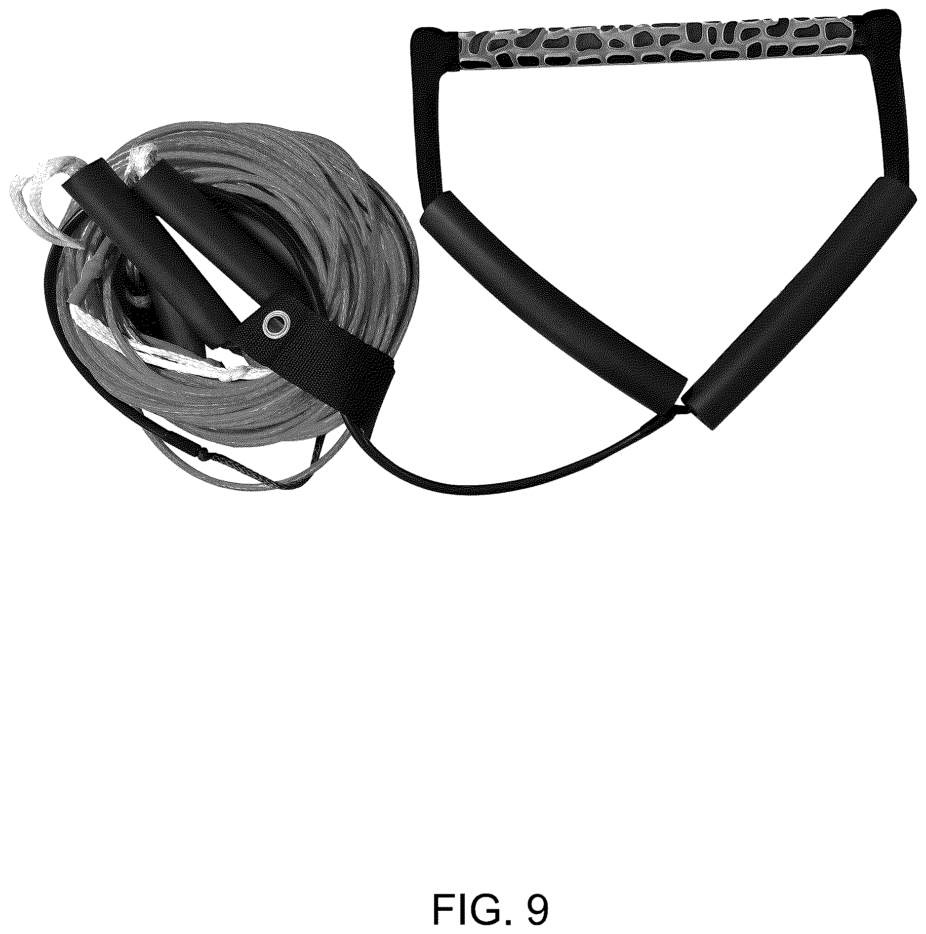 Patent USD1125426 Figure 9 – Water ski rope