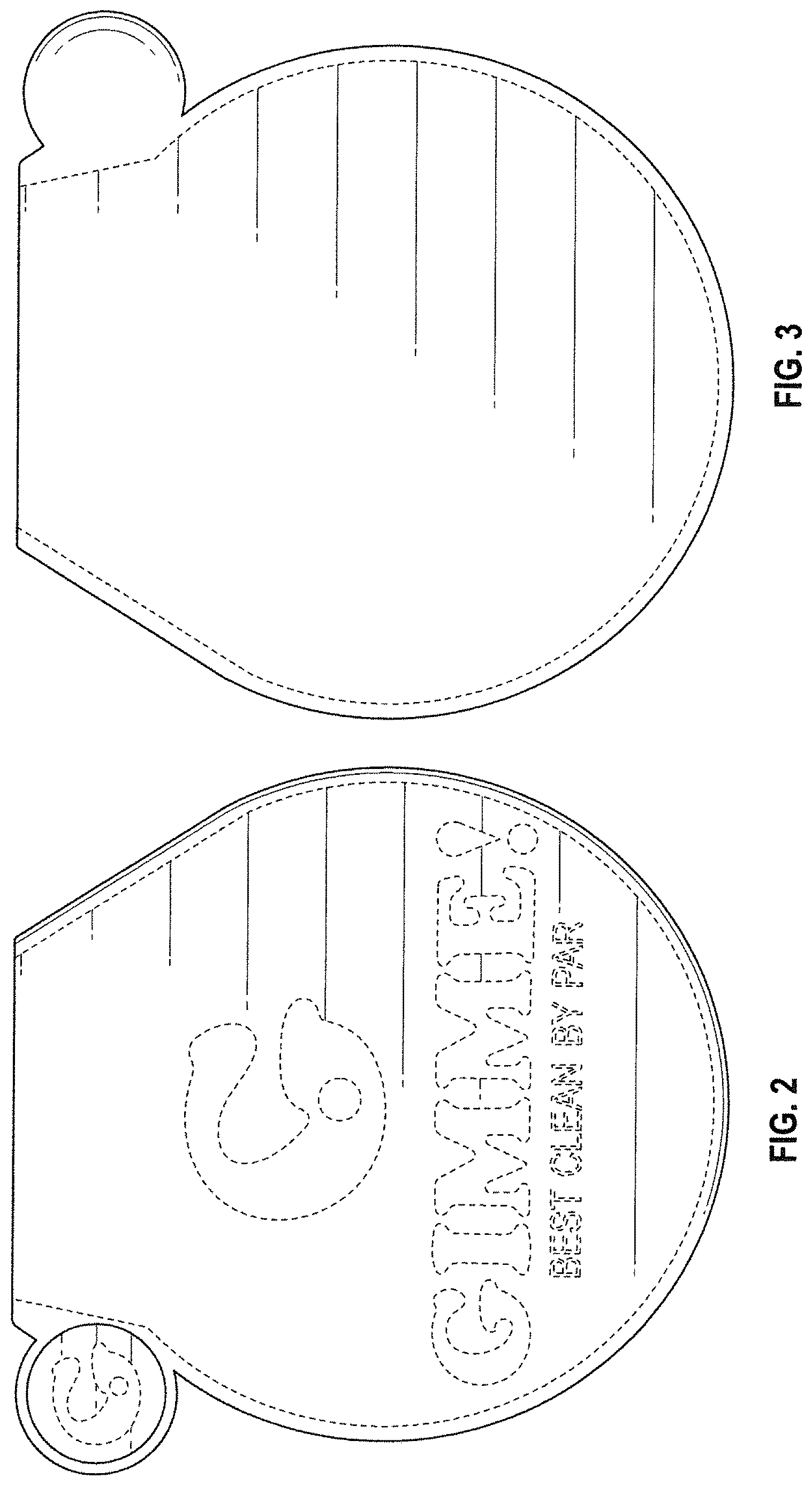 Patent USD1125427 Figure 2 – Combination golf ball cleaner and golf ball marker