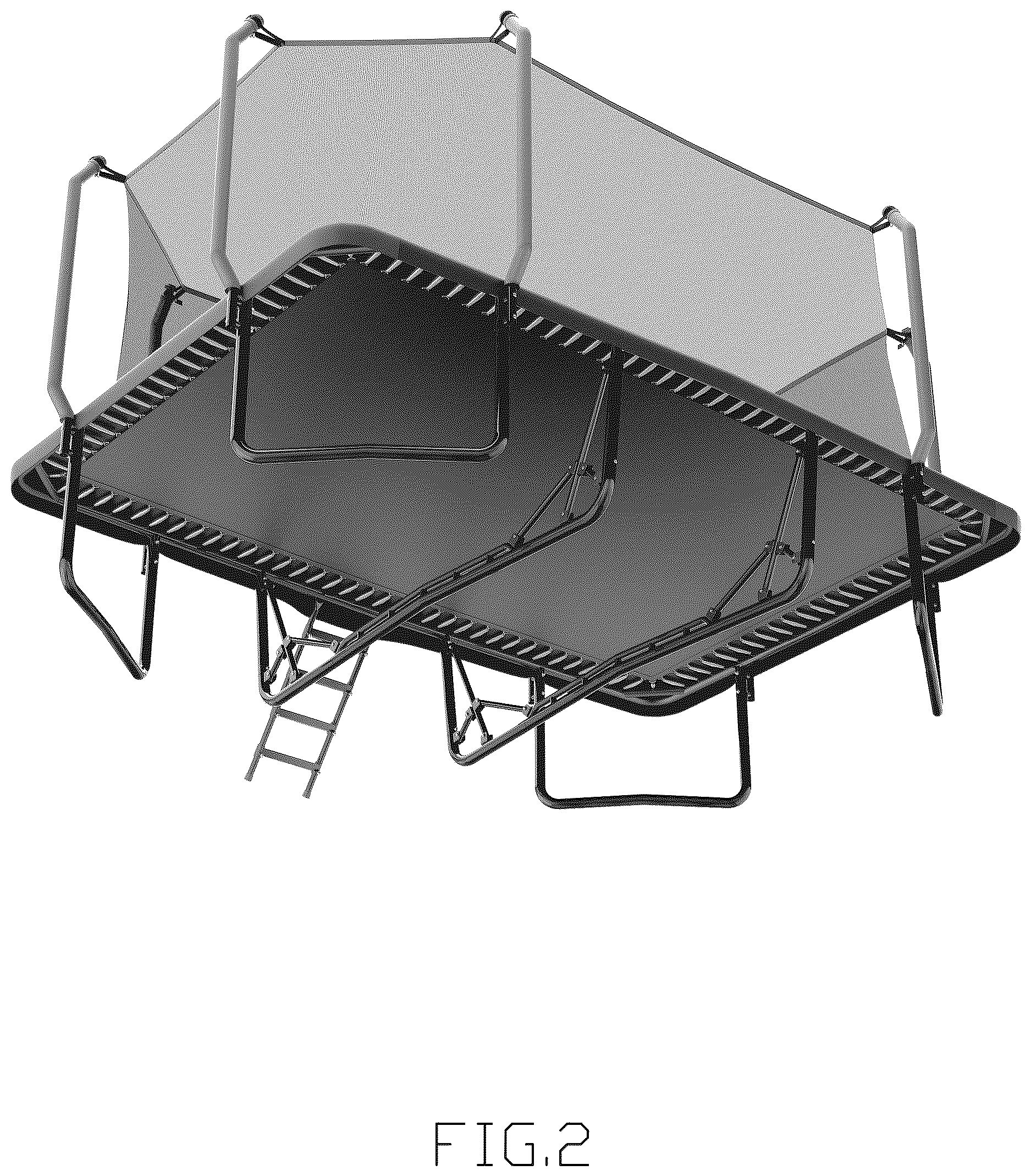 Patent USD1125428 Figure 2 – Trampoline