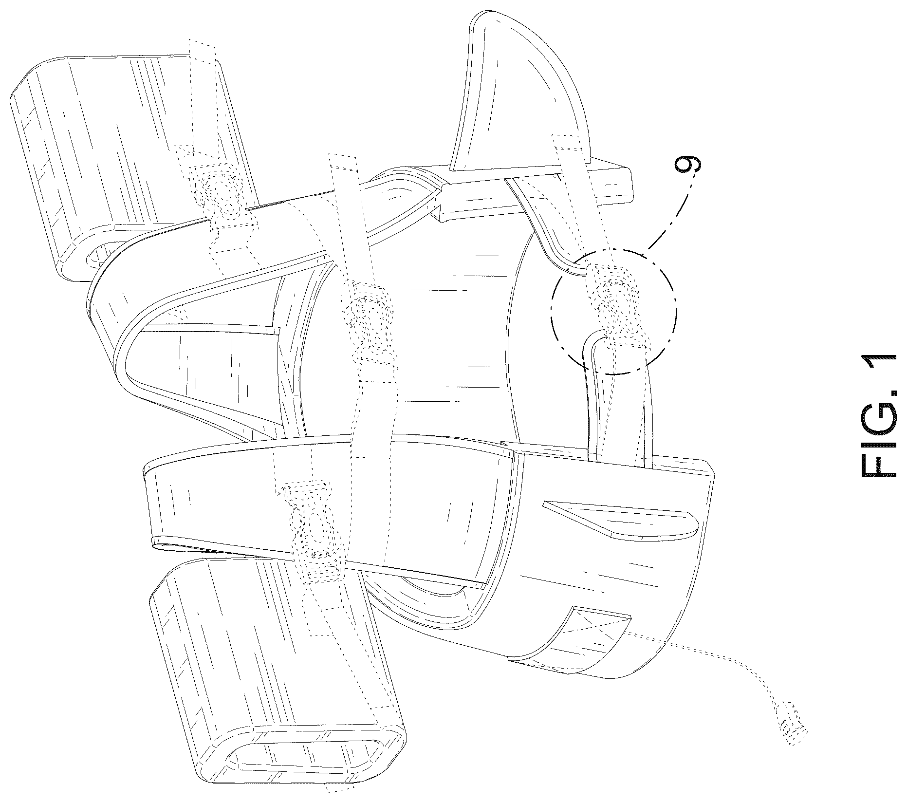 Patent USD1125430 Figure 1 – Swim vest