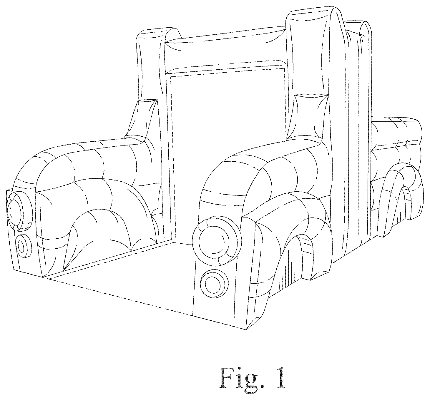 Patent USD1125431 Figure 1 – Inflatable game structure