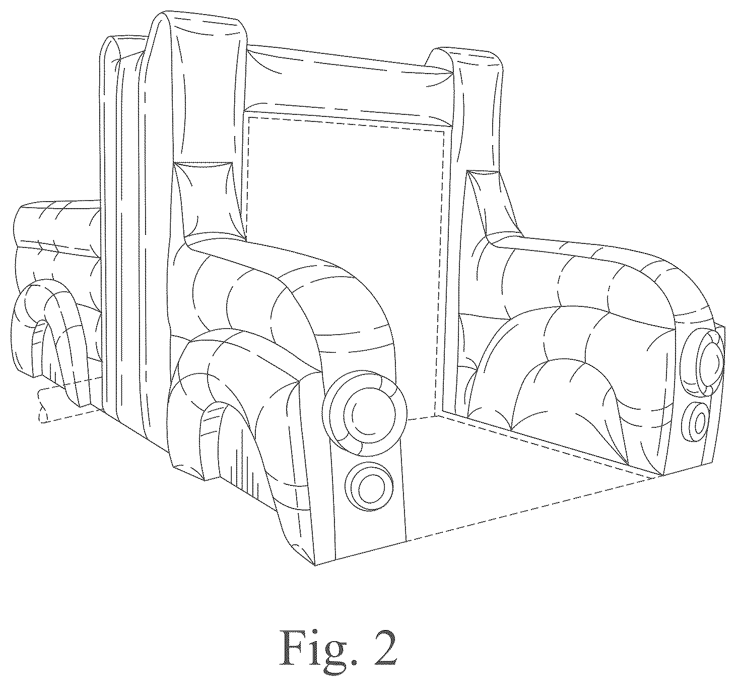 Patent USD1125431 Figure 2 – Inflatable game structure
