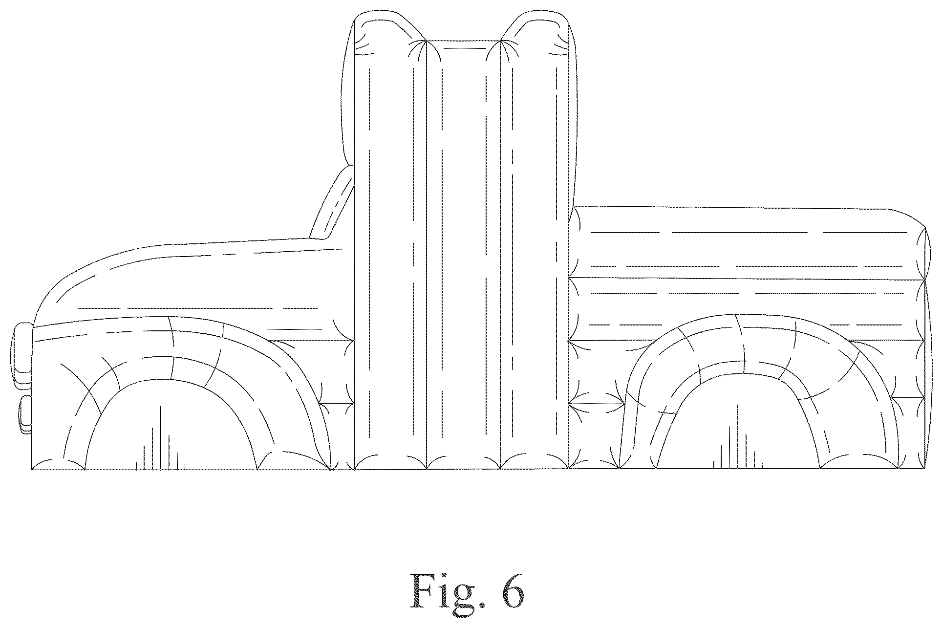 Patent USD1125431 Figure 6 – Inflatable game structure