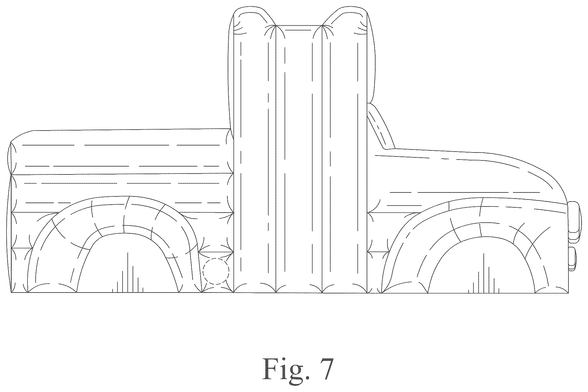 Patent USD1125431 Figure 7 – Inflatable game structure