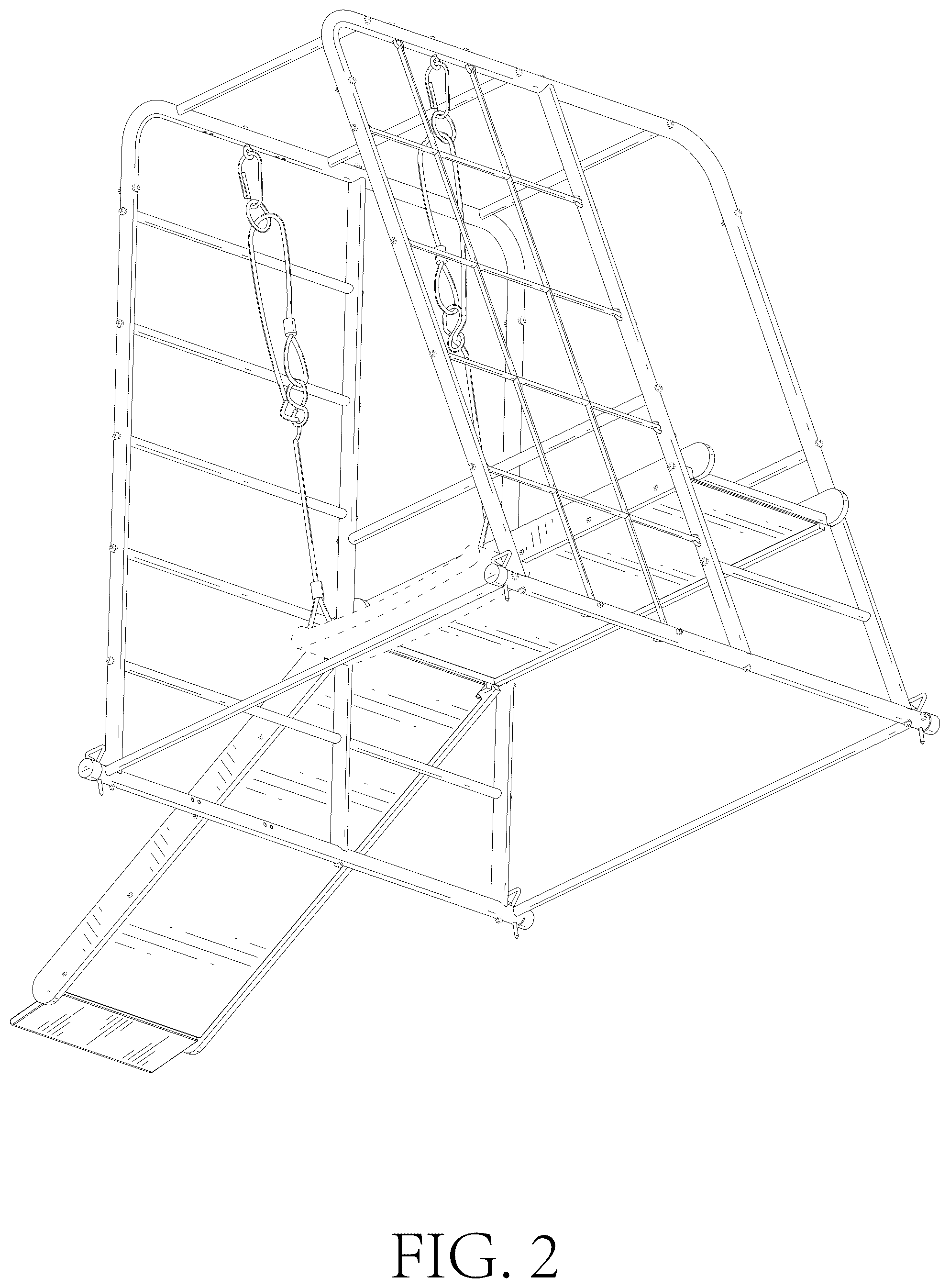 Patent USD1125433 Figure 2 – Playground slide