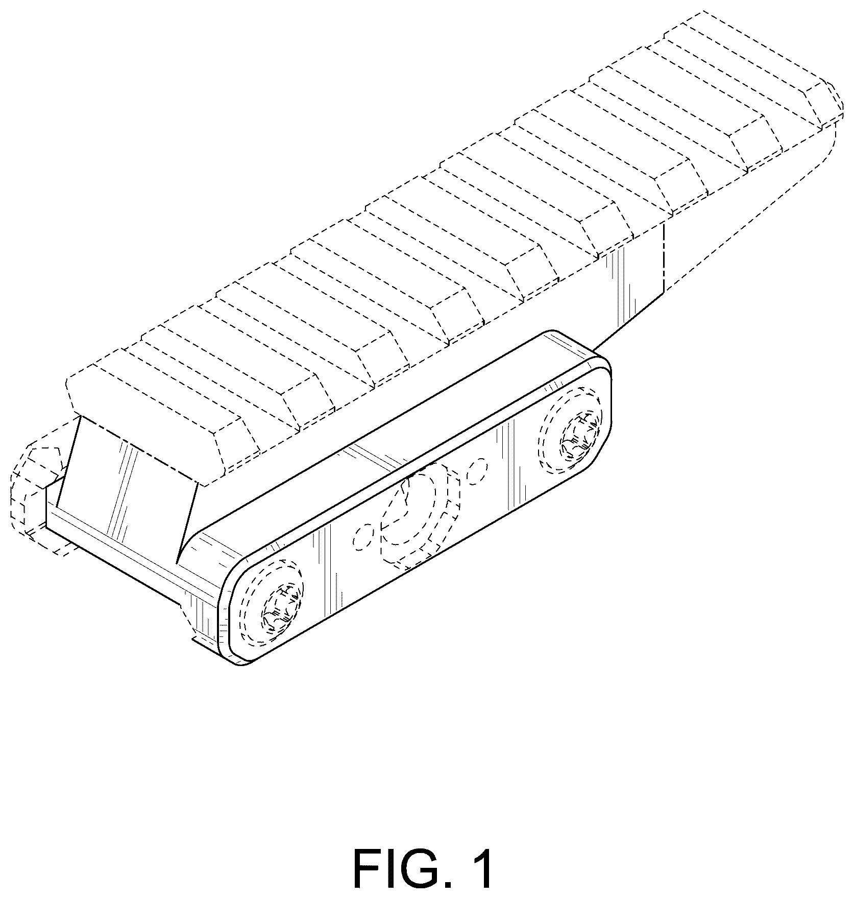 Patent USD1125437 Figure 1 – Optical sight mount