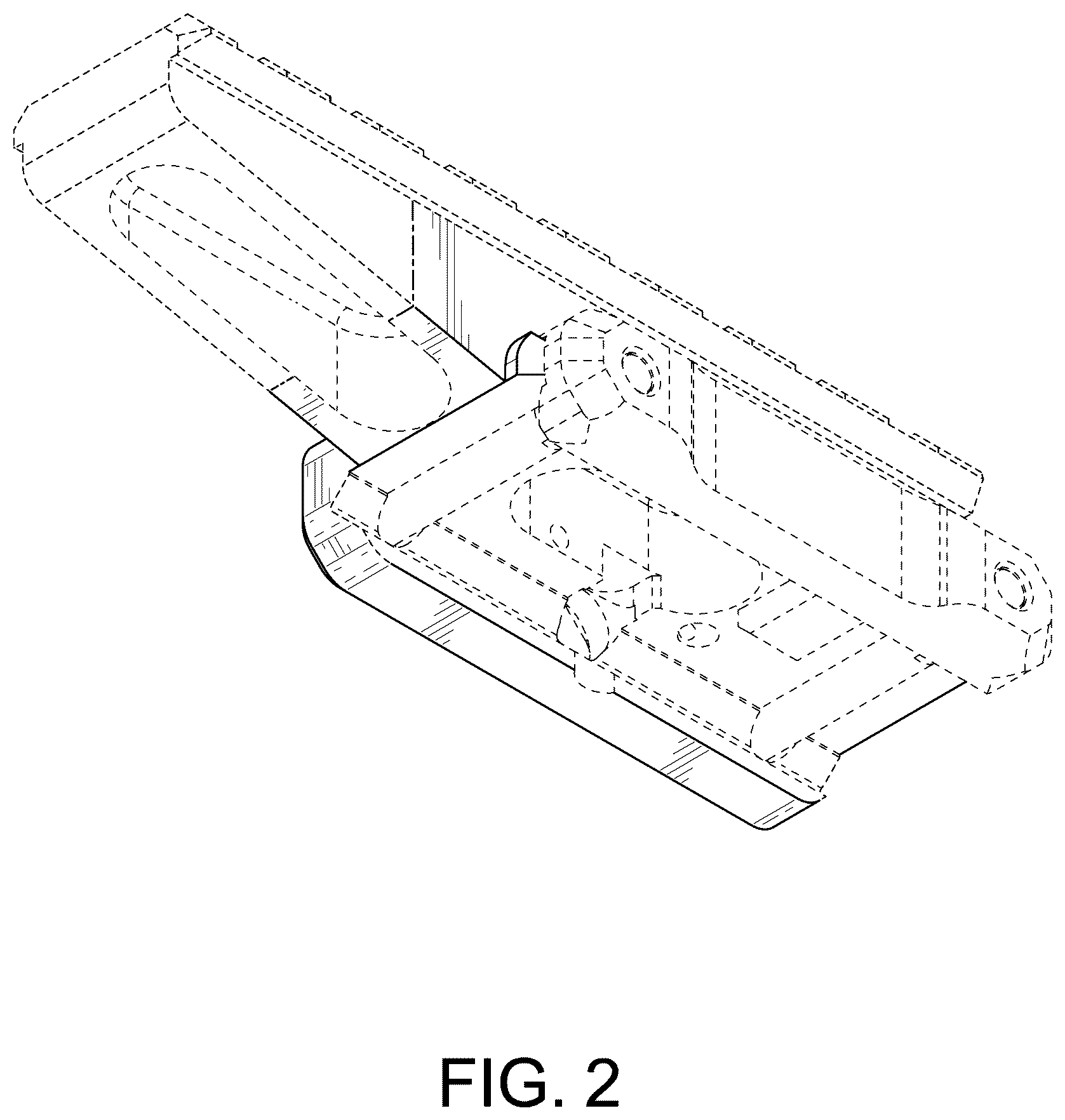 Patent USD1125437 Figure 2 – Optical sight mount
