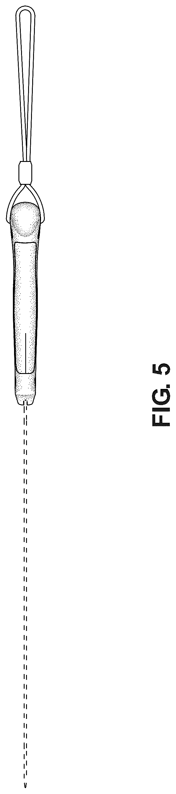 Patent USD1125438 Figure 5 – Curved blade machete
