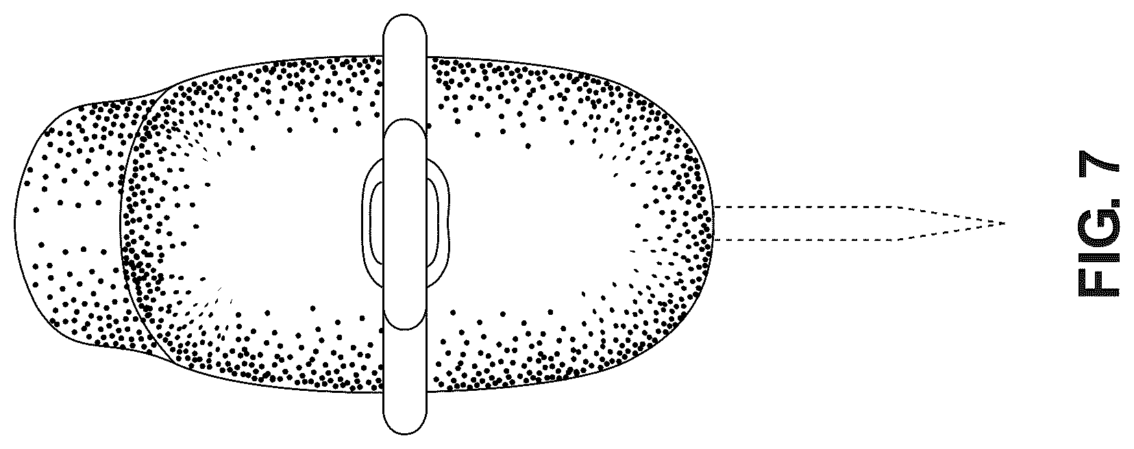 Patent USD1125438 Figure 7 – Curved blade machete