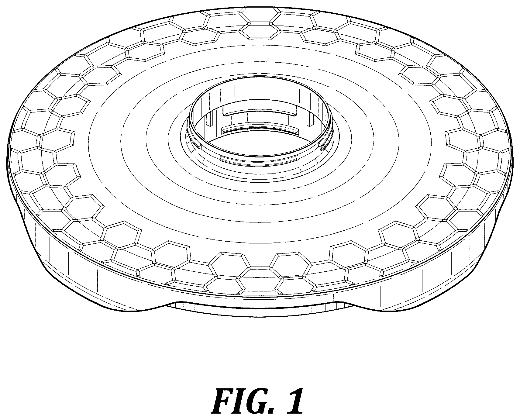 Patent USD1125443 Figure 1 – Fly trap lid