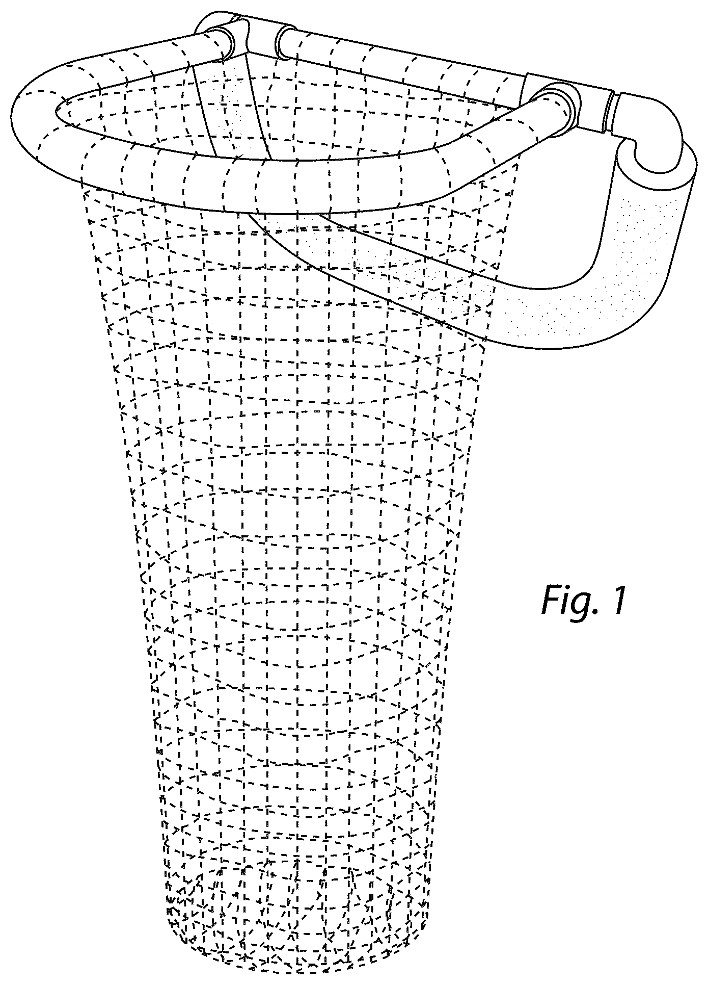 Patent USD1125445 Figure 1 – Chum bag frame