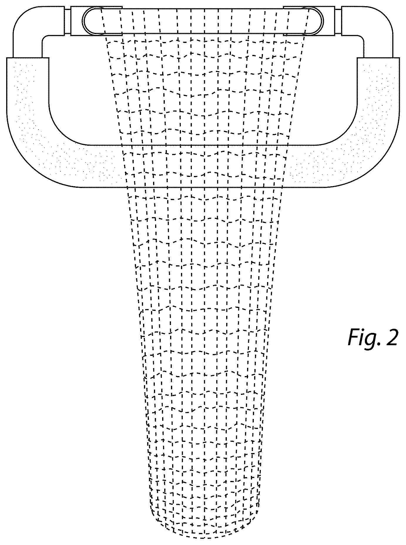 Patent USD1125445 Figure 2 – Chum bag frame