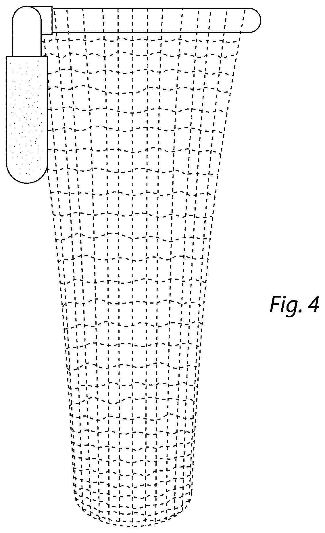 Patent USD1125445 Figure 4 – Chum bag frame