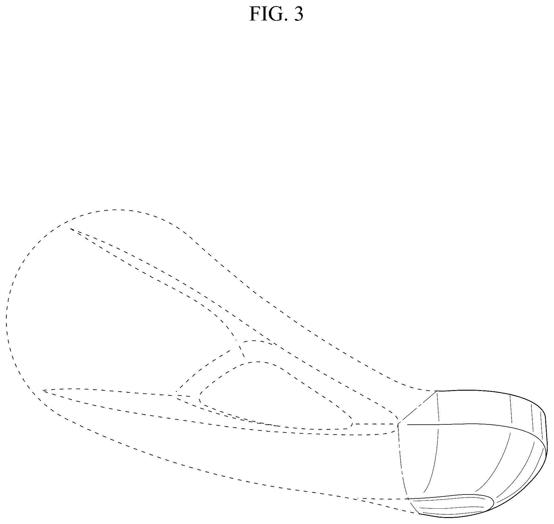 Patent USD1125446 Figure 3 – Line roller support for fishing reels