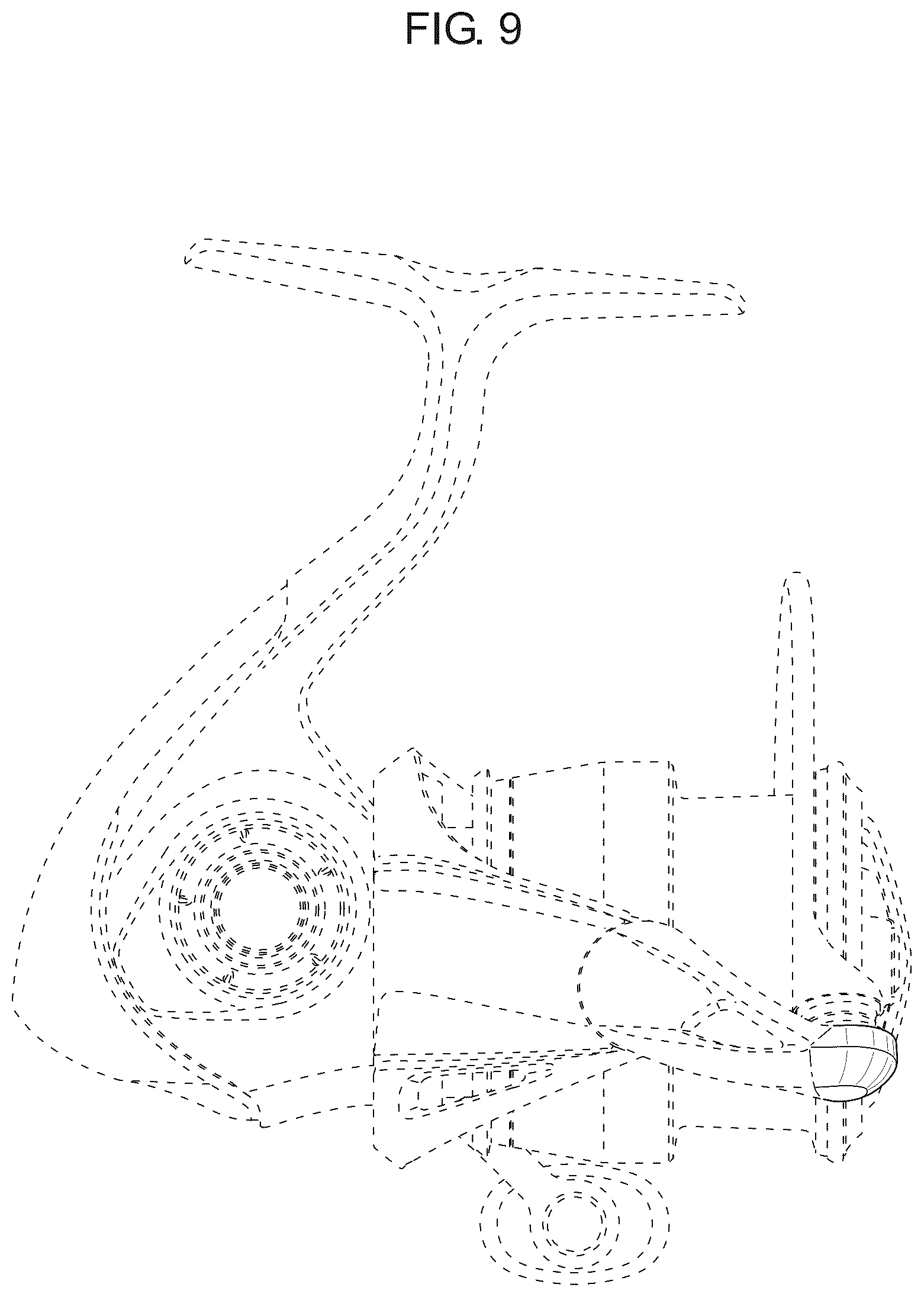 Patent USD1125446 Figure 8 – Line roller support for fishing reels