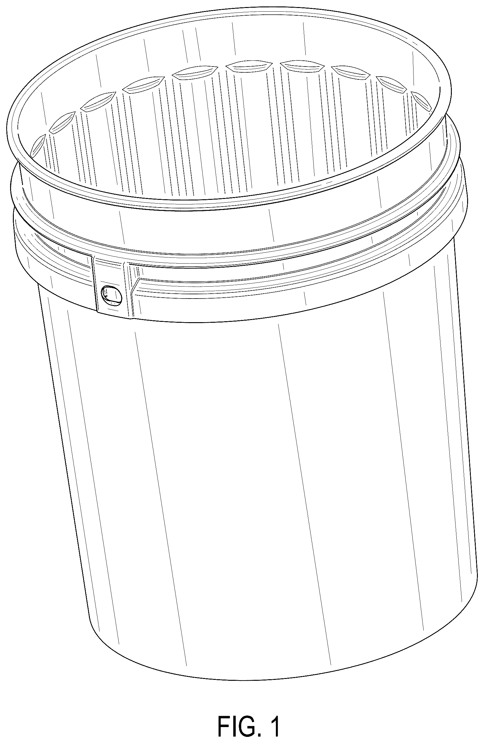 Patent USD1125450 Figure 1 – Container