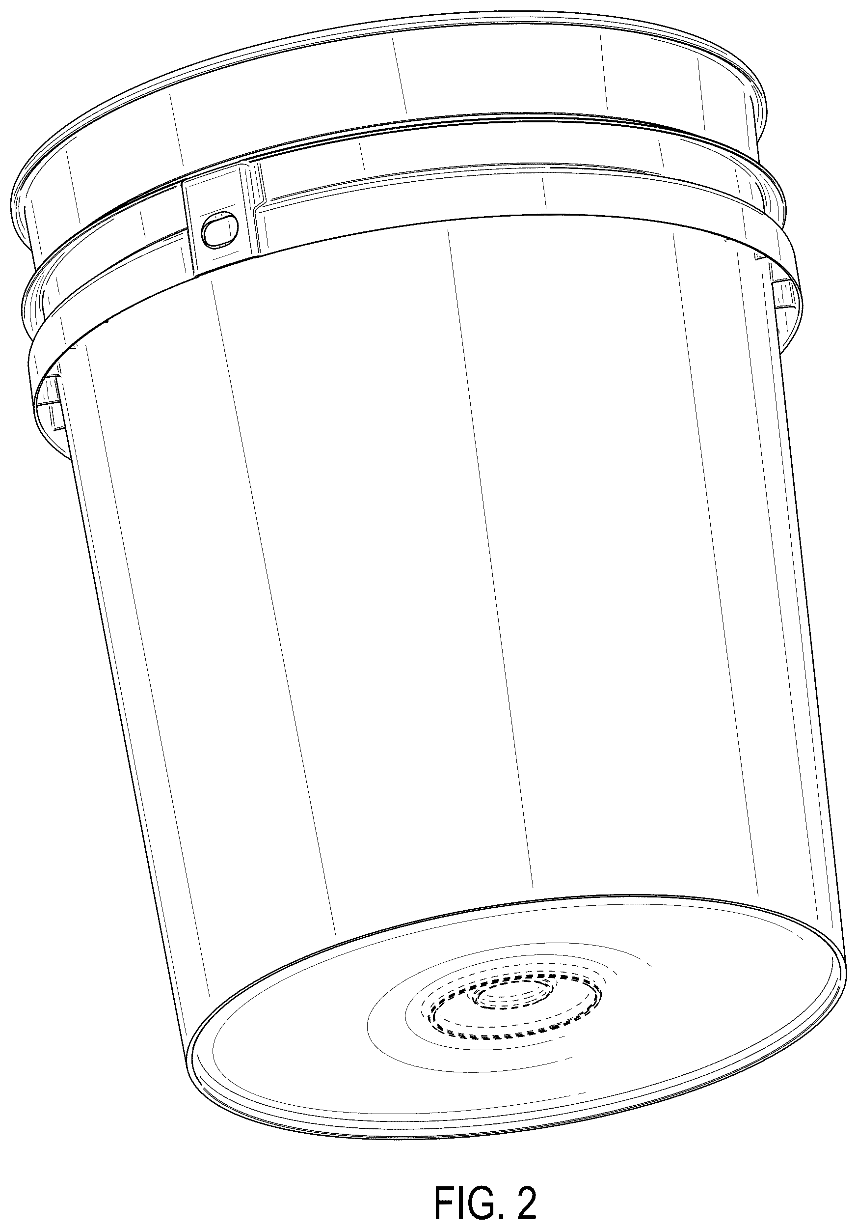 Patent USD1125450 Figure 2 – Container