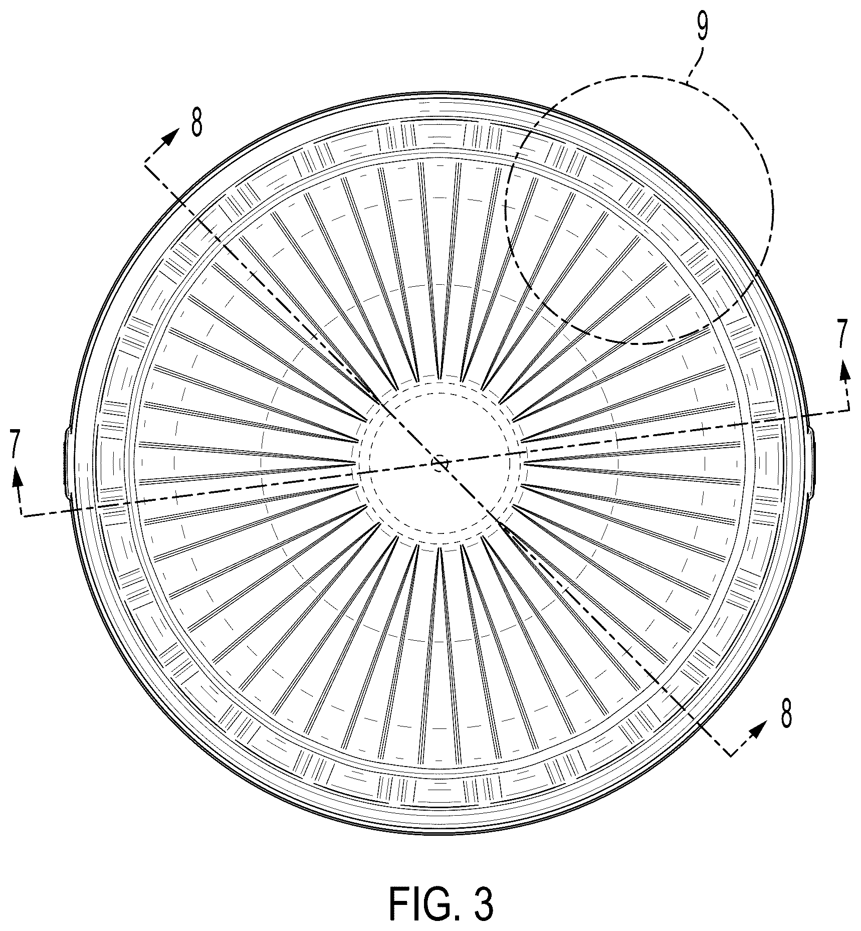 Patent USD1125450 Figure 3 – Container