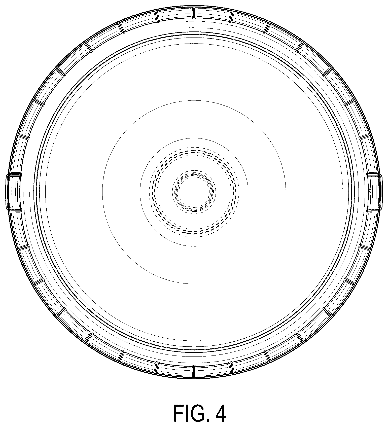 Patent USD1125450 Figure 4 – Container