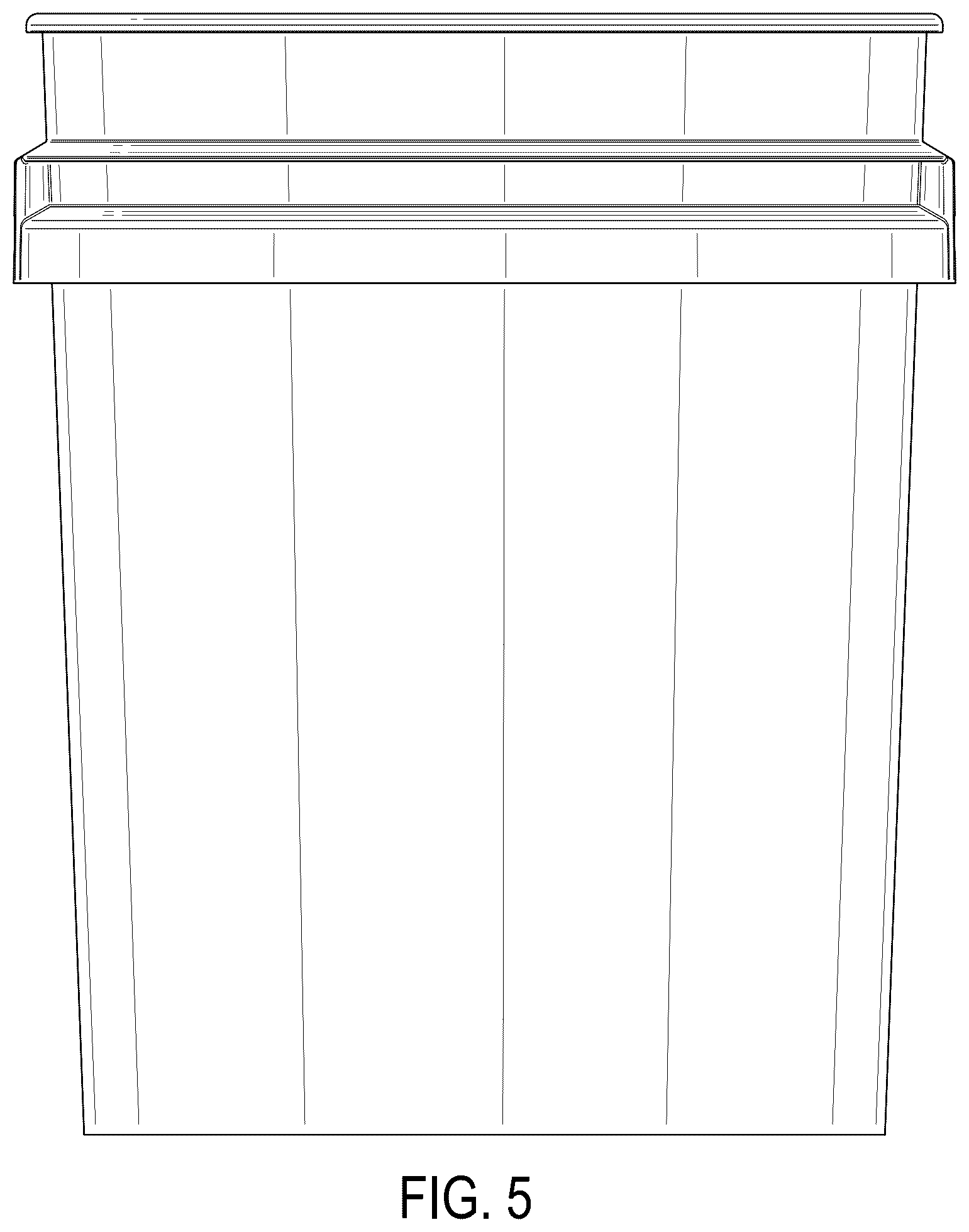 Patent USD1125450 Figure 5 – Container