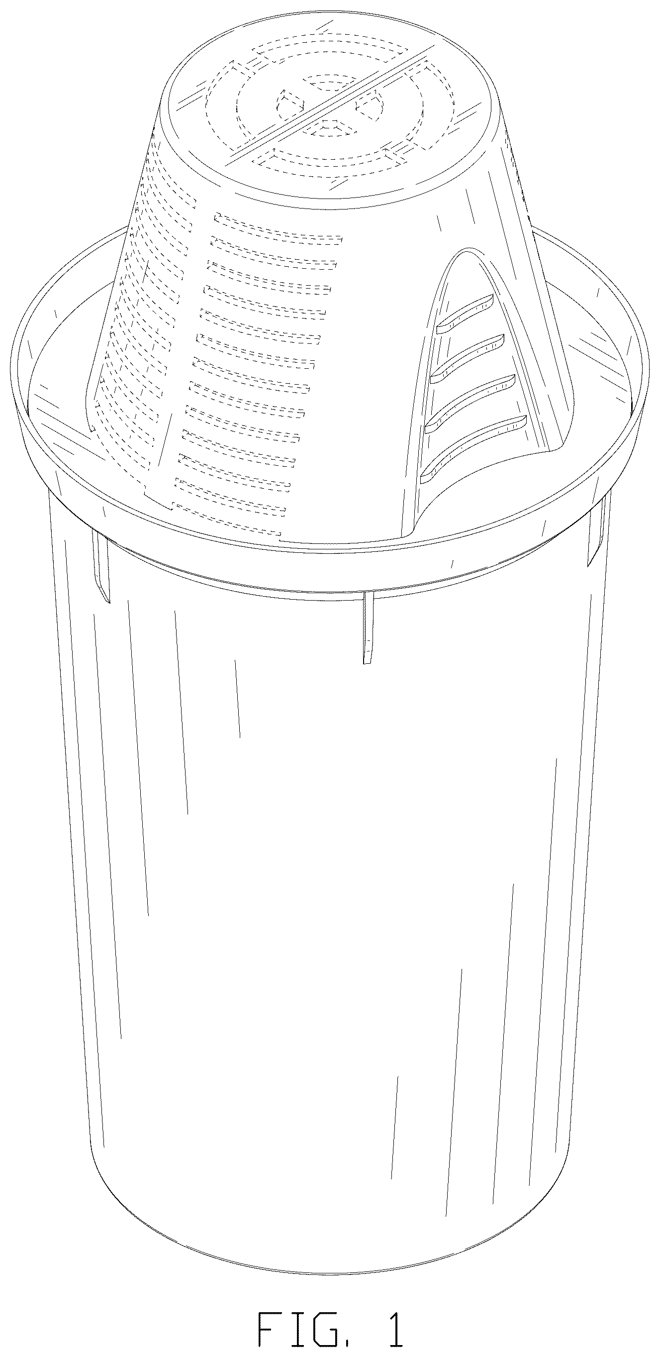 Patent USD1125454 Figure 1 – Filter element