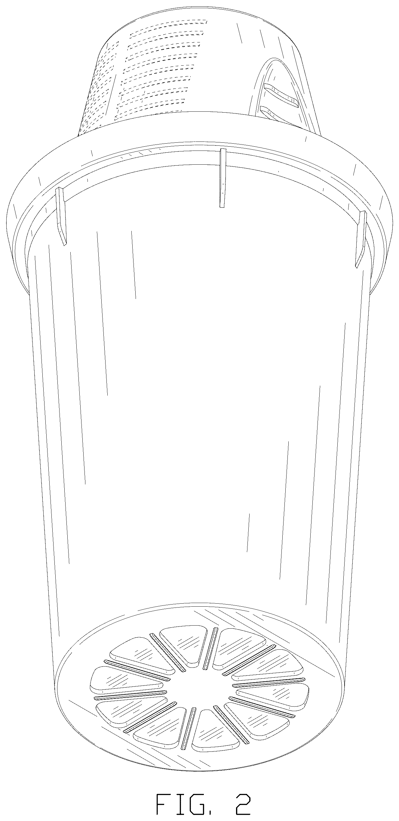 Patent USD1125454 Figure 2 – Filter element