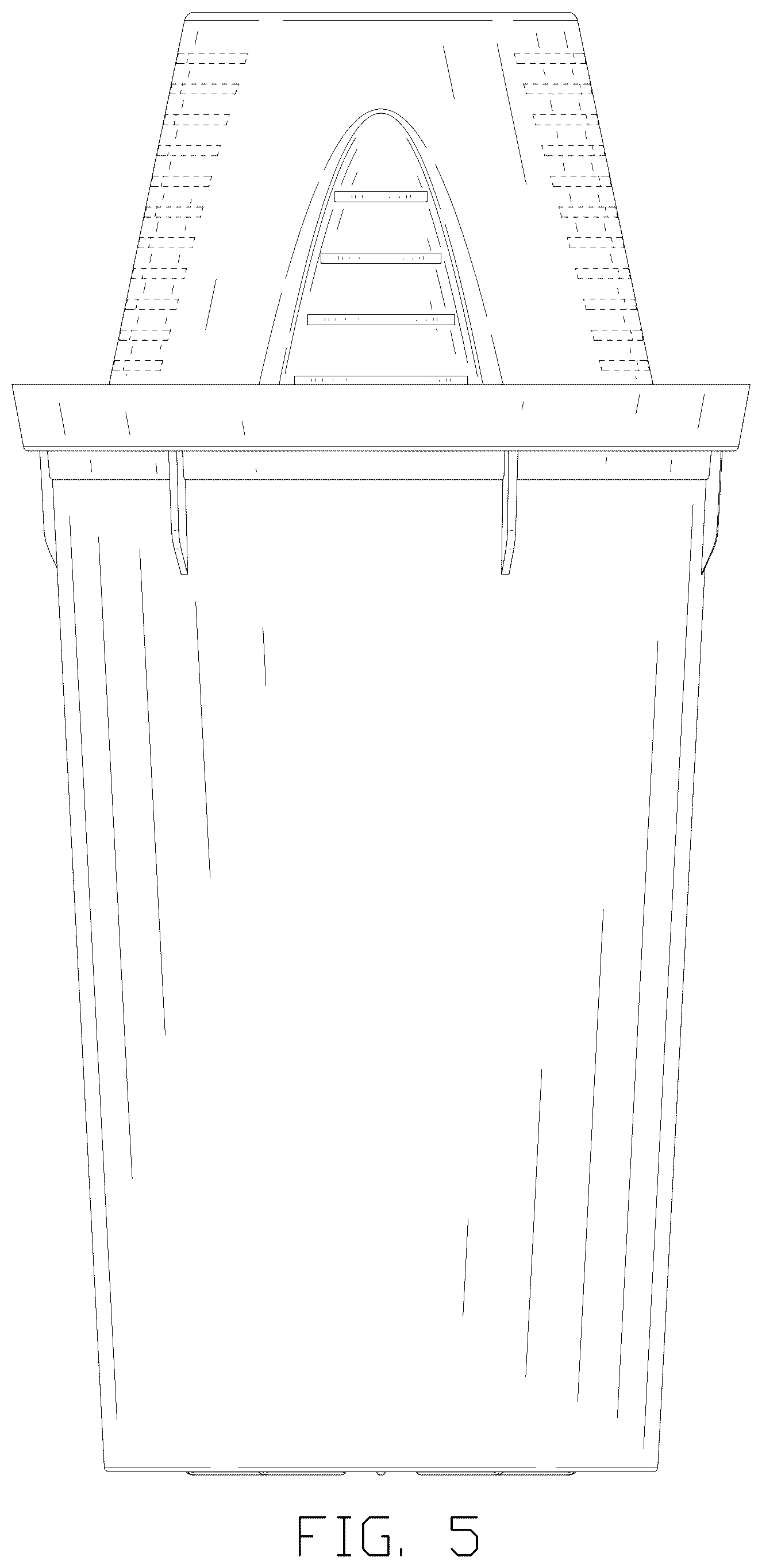 Patent USD1125454 Figure 5 – Filter element