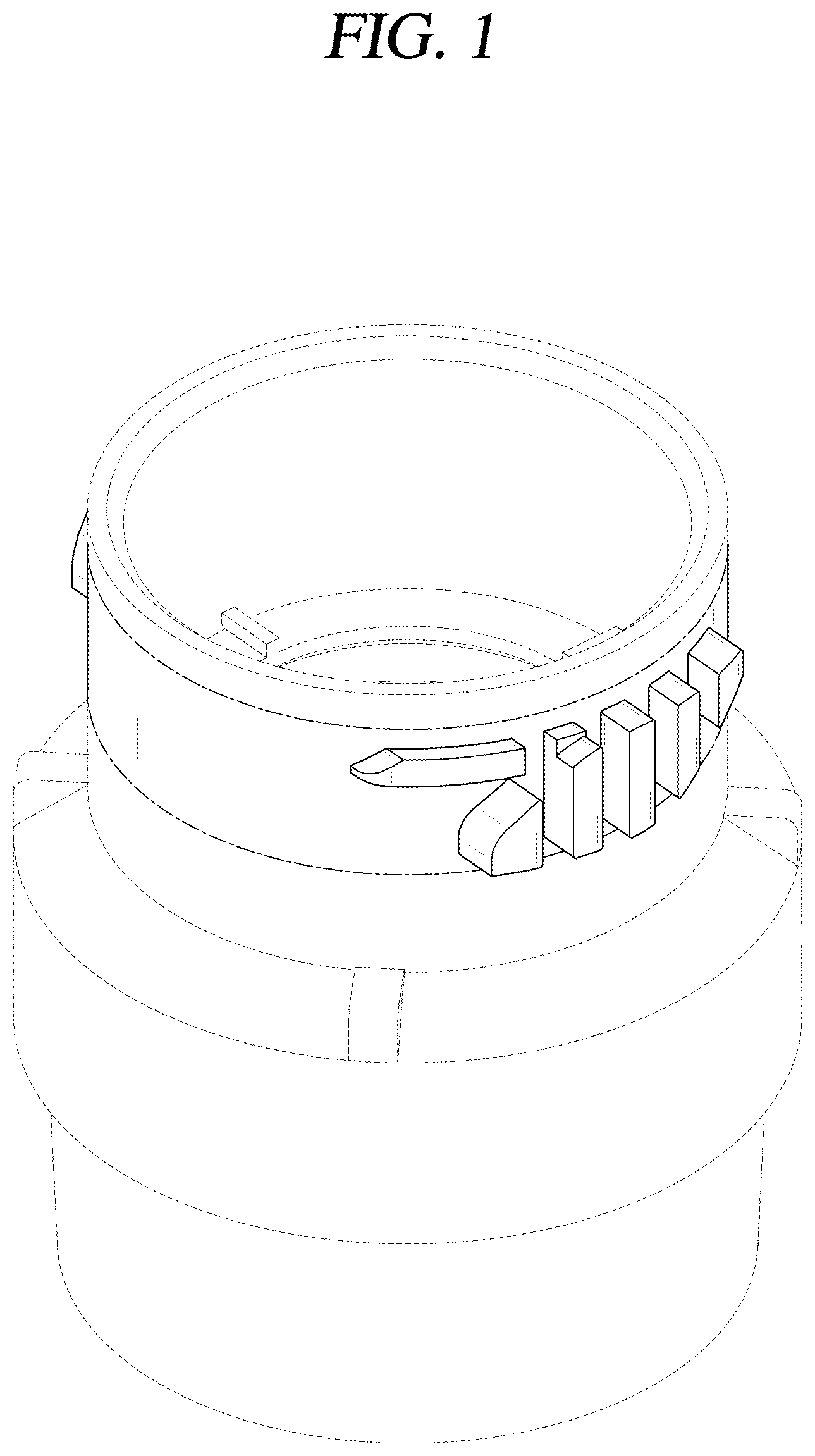Patent USD1125455 — Head assembly for refrigerator filter — Figure 1
