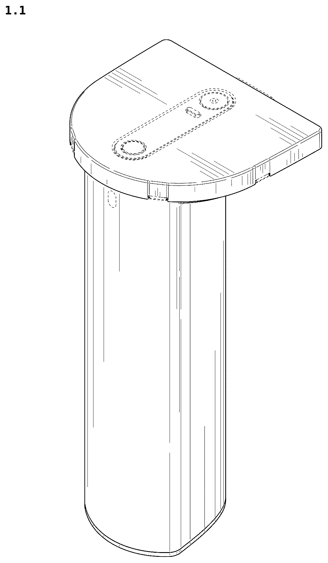 Patent USD1125456 Figure 1 – Water purifier
