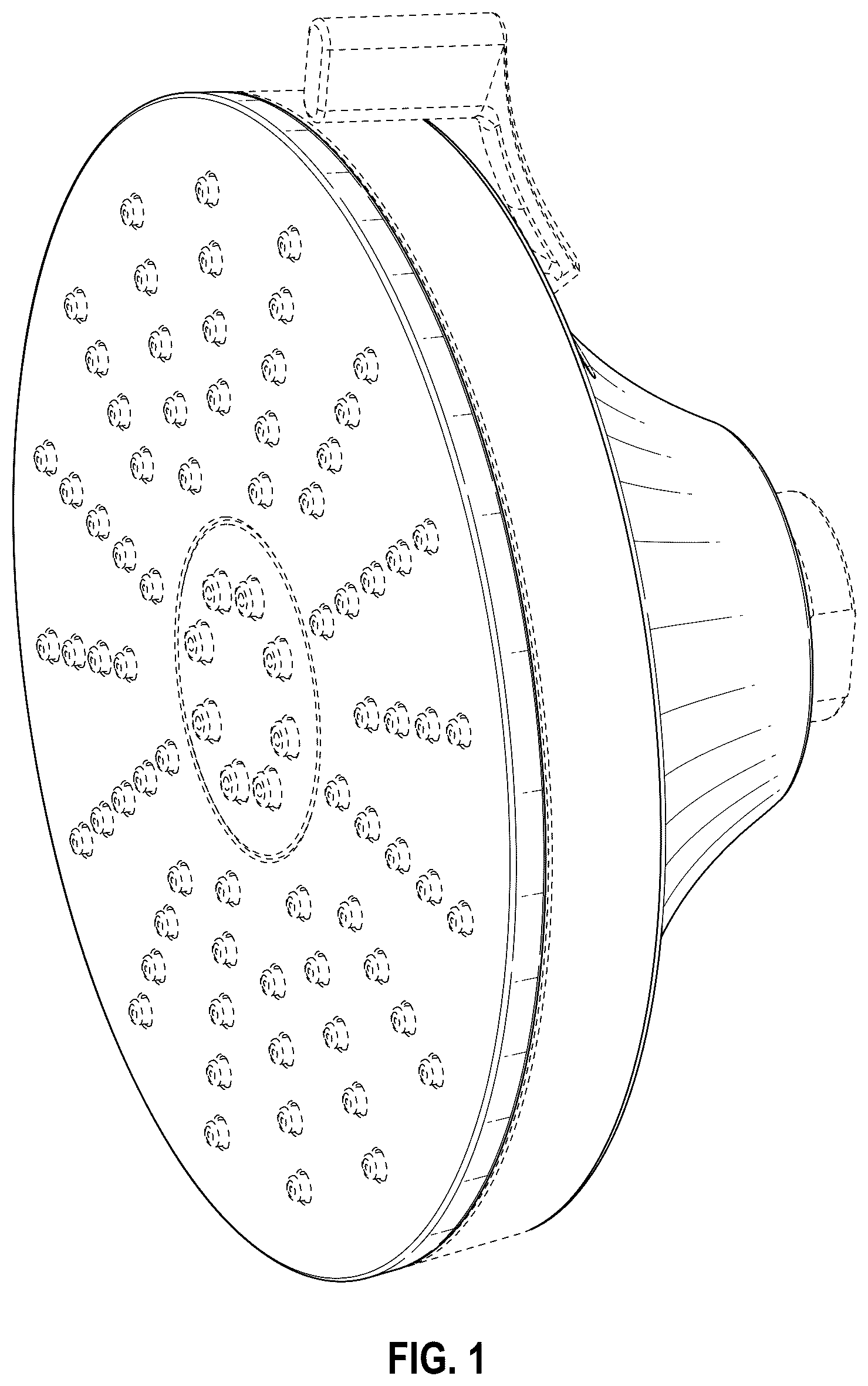 Patent USD1125457 Figure 1 – Shower head