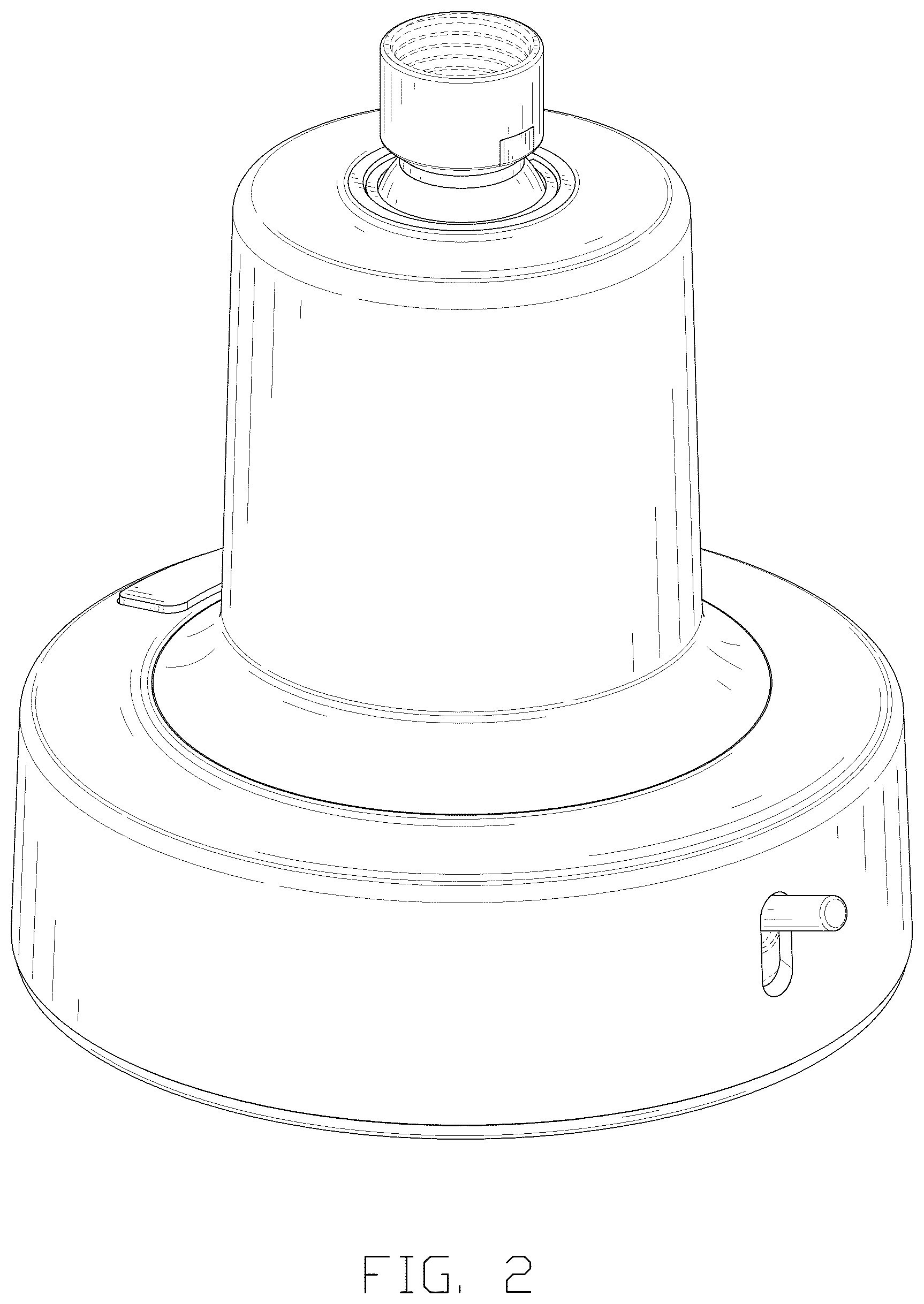 Patent USD1125458 Figure 2 – Spray head for shower
