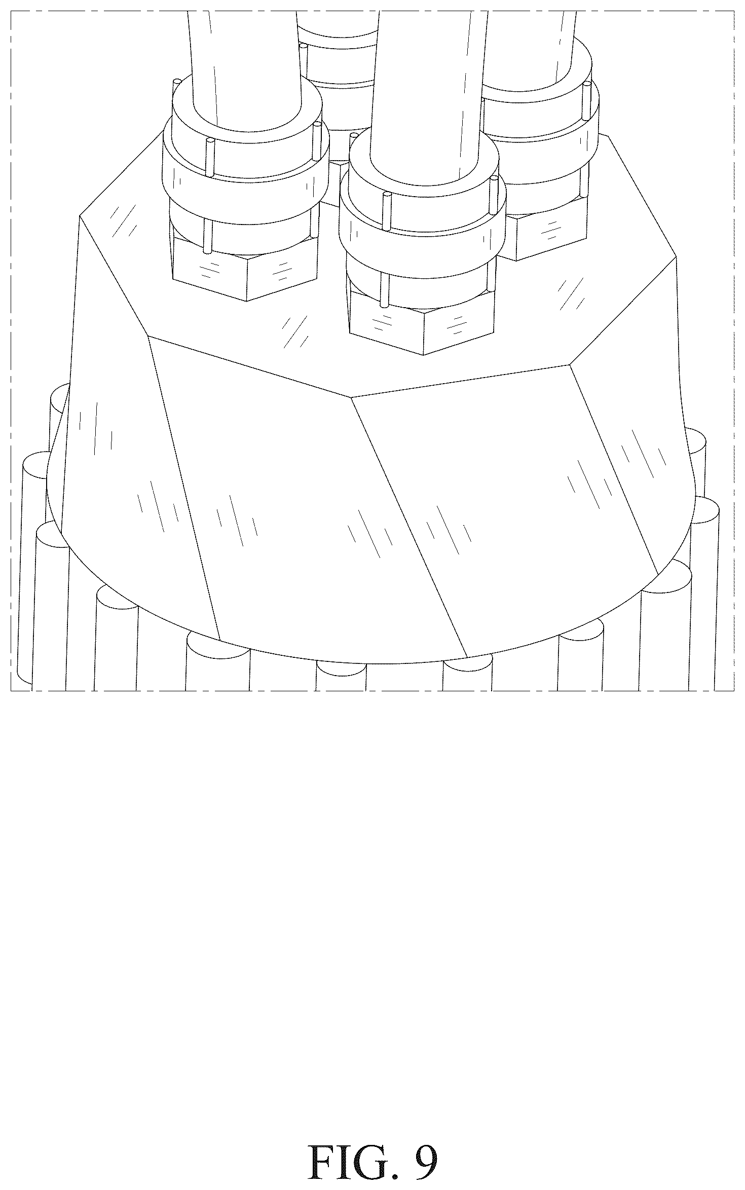 Patent USD1125459 Figure 9 – Sprinkler head