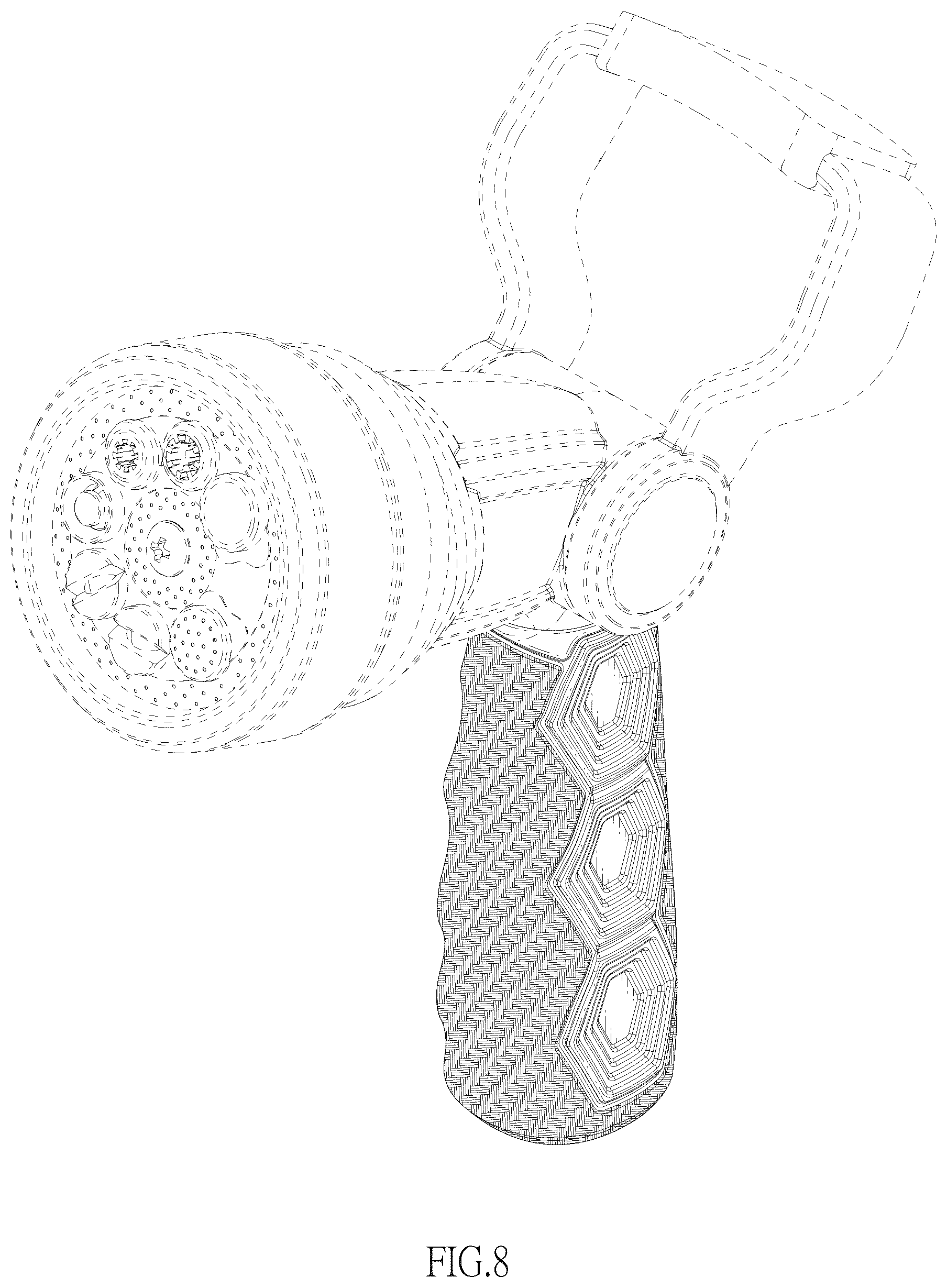 Patent USD1125461 Figure 5 – Water sprayer handle
