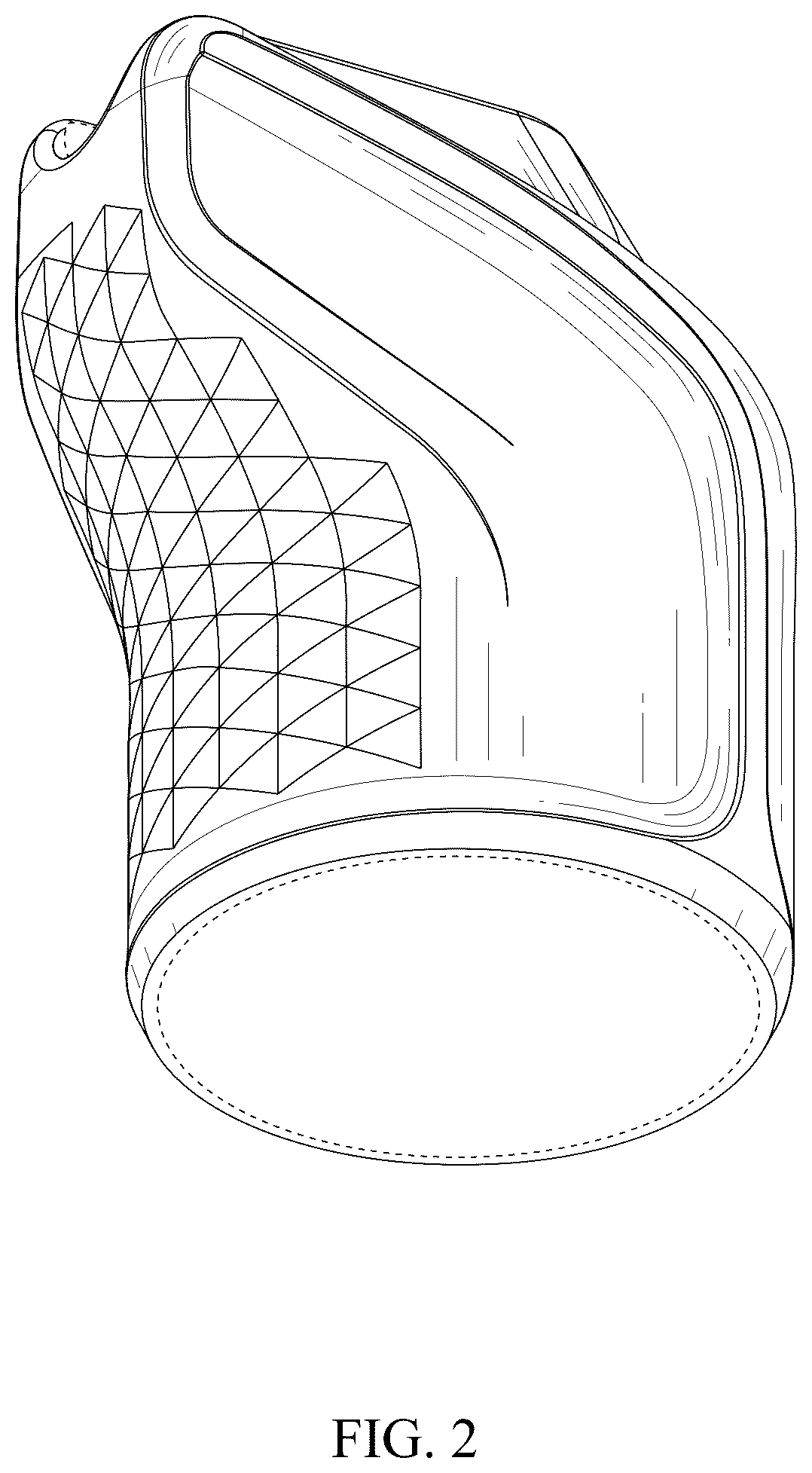 Patent USD1125462 Figure 2 – Airbrush cover