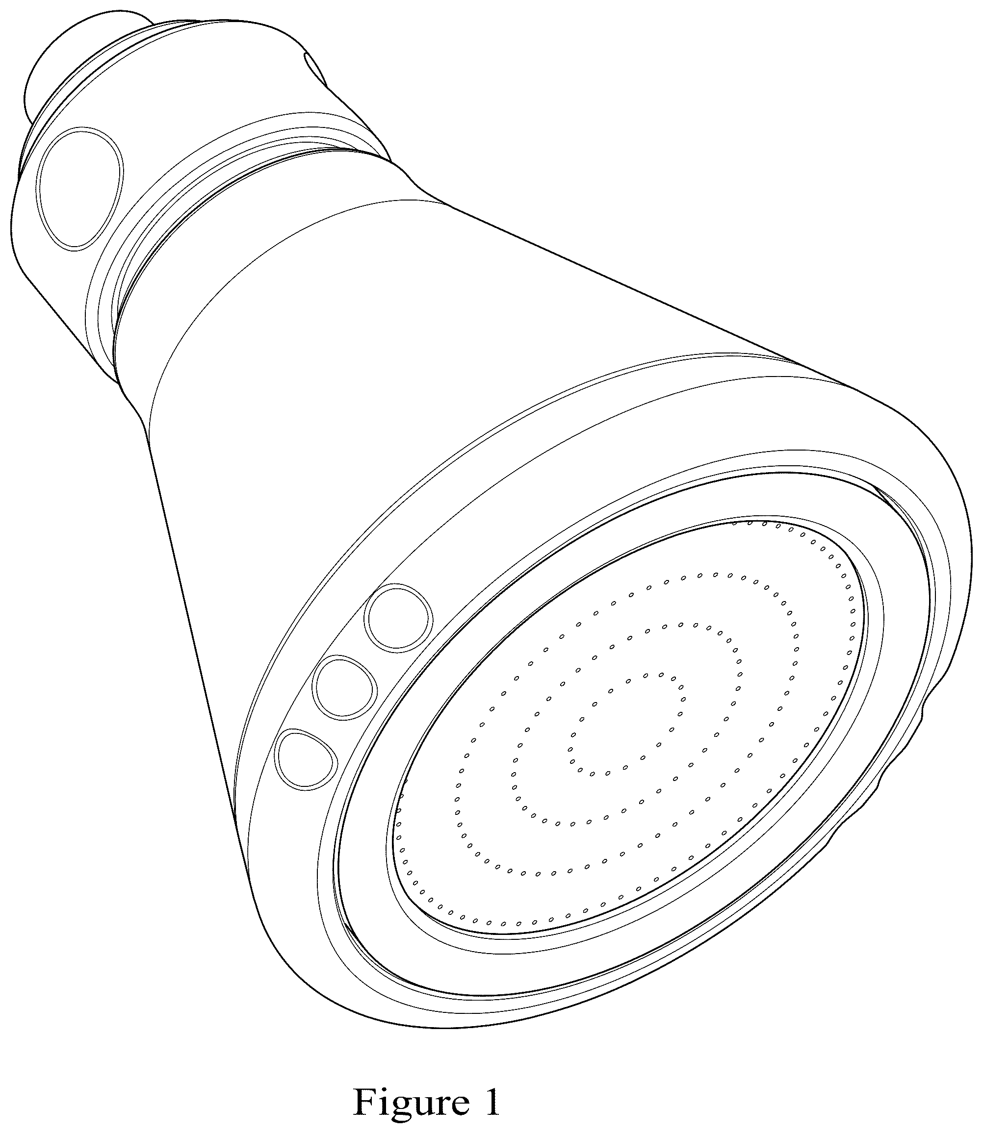 Patent USD1125463 Figure 1 – Shower nozzle