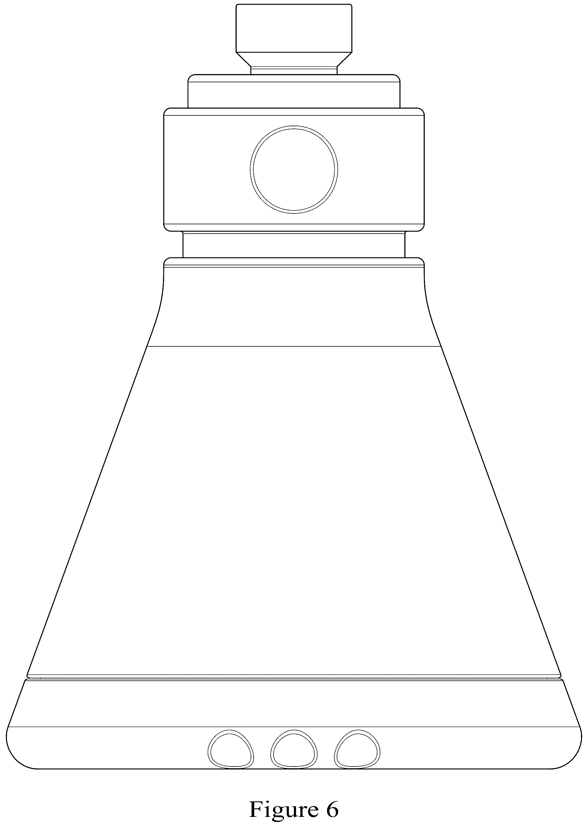 Patent USD1125463 Figure 6 – Shower nozzle