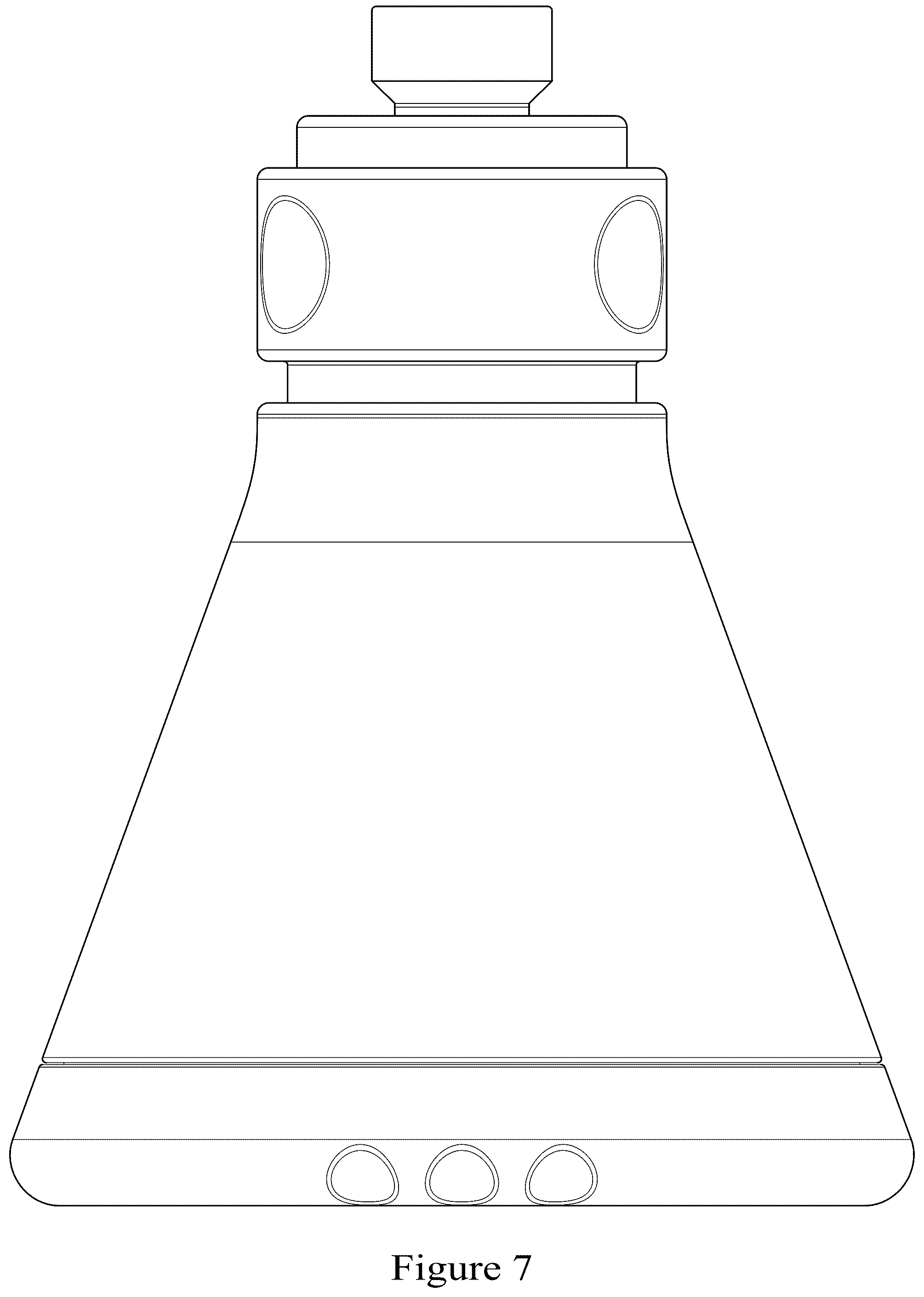 Patent USD1125463 Figure 7 – Shower nozzle